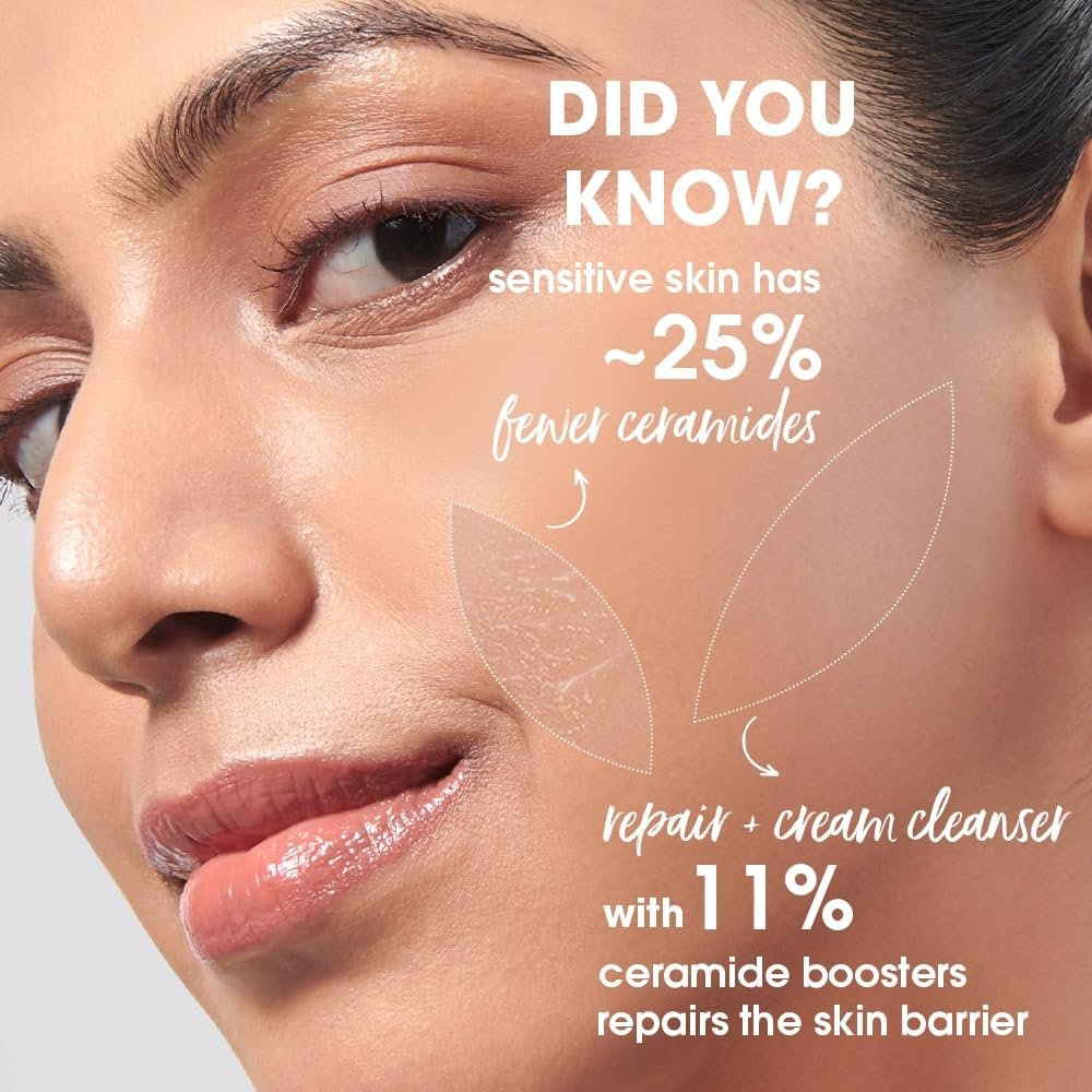Simple Barrier Repair+, Hydrating Cleanser, Face Wash, 150ml, for Dry and Sensitive Skin, with 11% Ceramide Boosters, Soap-Free, for Women thumbnail
