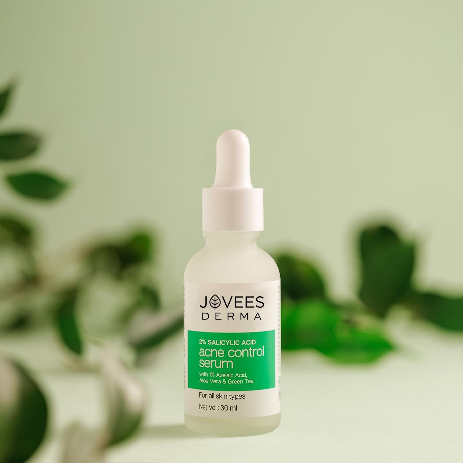 Jovees Herbal 2% Salicylic Acid Acne Control Serum With 1% Azelaic Acid Aloe Vera & Green Tea |For Active Acne, Oil Balancing, Pore Tightening | For All Skin Types | 30 ml thumbnail