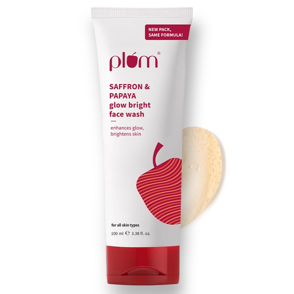 Plum Saffron & Papaya Glow & Brightening Face Wash with Vitamin B5 100ml