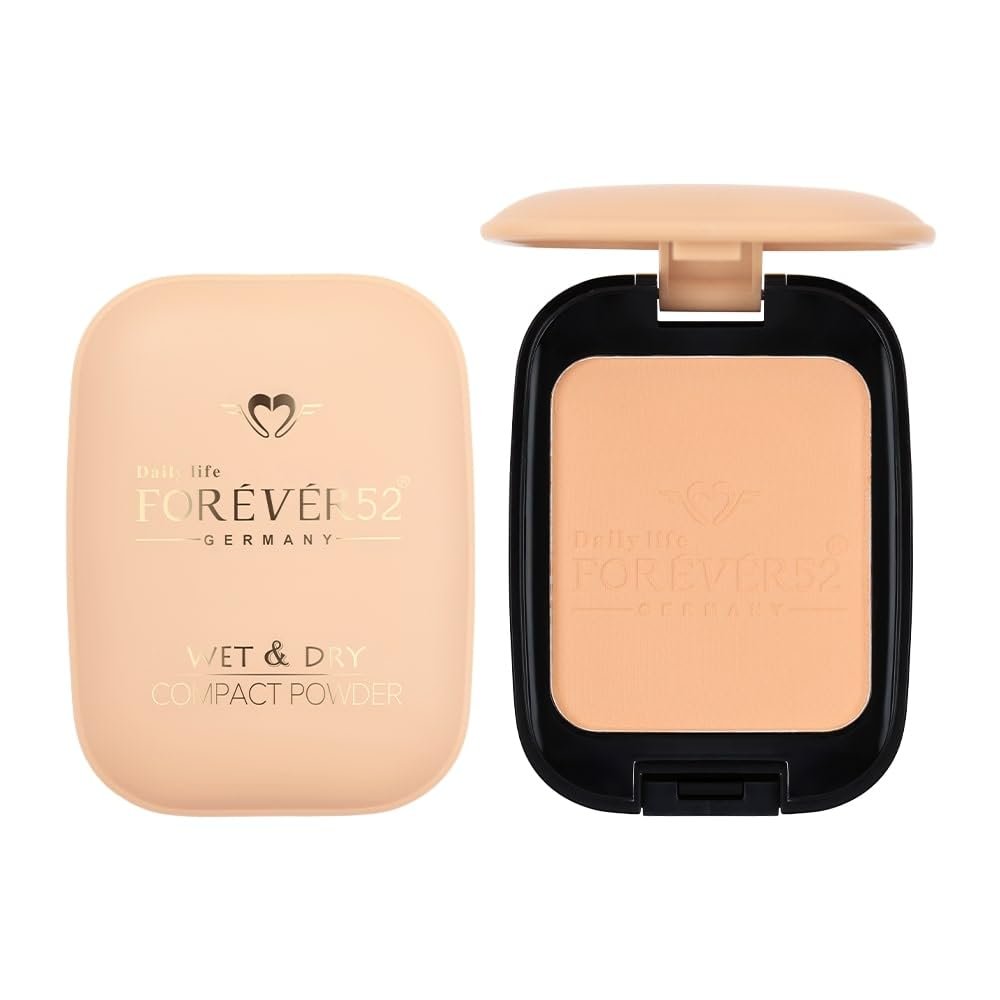 Daily Life Forever52 Dual Wet and Dry Compact + Makeup Setting Powder (Natural-003, 12g) | Matte Finish | Lightweight | Long Lasting | Enriched With Vitamin E | Vegan thumbnail