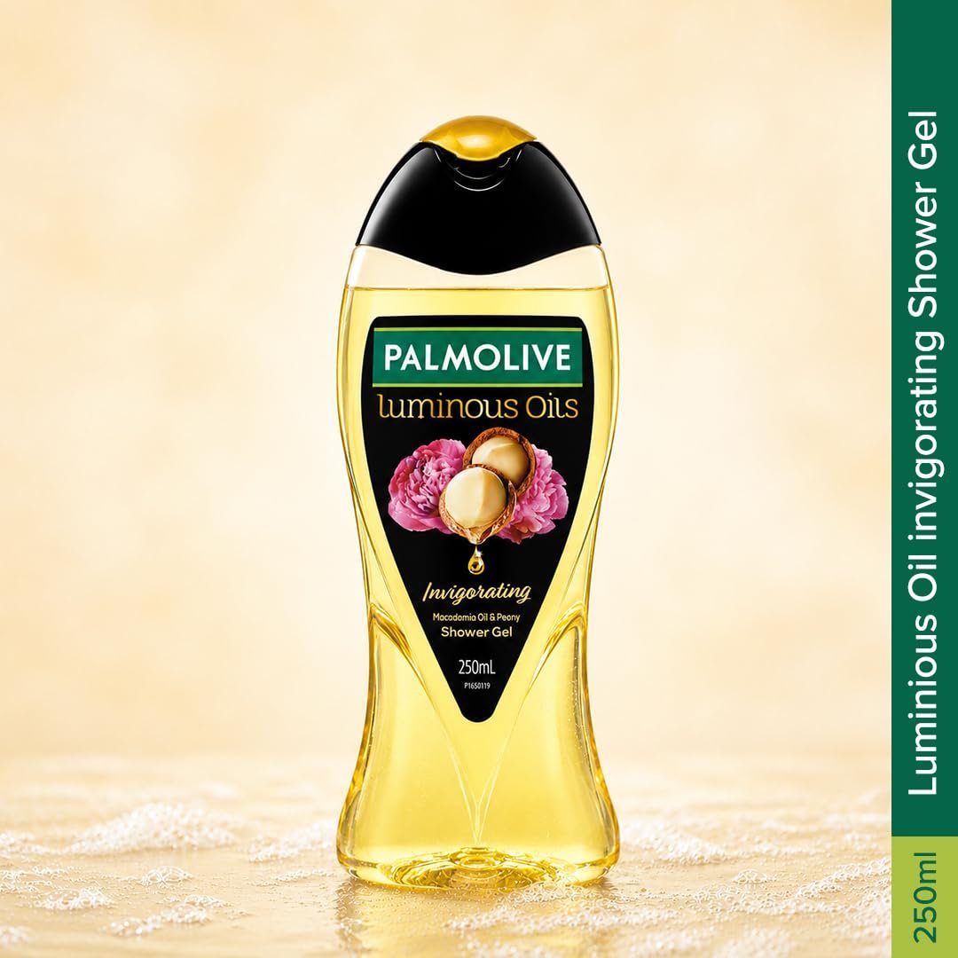 Palmolive Macadamia Oil & Peony Luminous Oils Invigorating Body Wash | Brightening & Moisturizing |Youthful skin | No paraben & silicones, pH balanced, Body Wash 250ml thumbnail