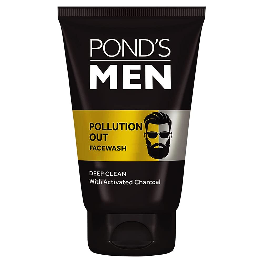 Pond's Men Pollution Out Activated Charcoal Deep Clean Facewash|| 100 g thumbnail