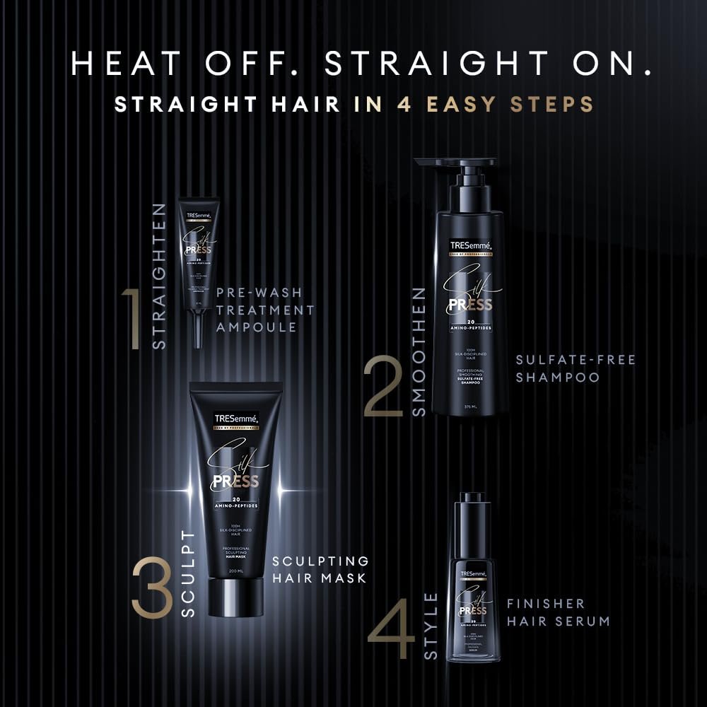 TRESemme Silk Press Sculpting Hair Mask 200ml | Intense Nourishing Hair Mask | Intense Smoothening | Smoother and Shinier | Sleeker Hair thumbnail