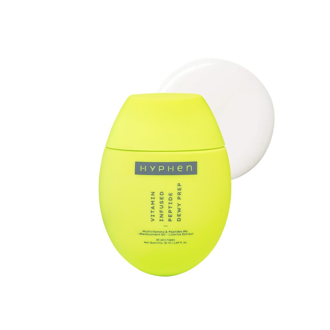 Hyphen Vitamin-Infused Peptide Dewy Prep 8% Multivitamins & Peptides Serum | Instant Dewy Glow & Hydration, UV Protection & Strengthens Skin Barrier | Lightweight, Non Greasy, Fragrance Free thumbnail
