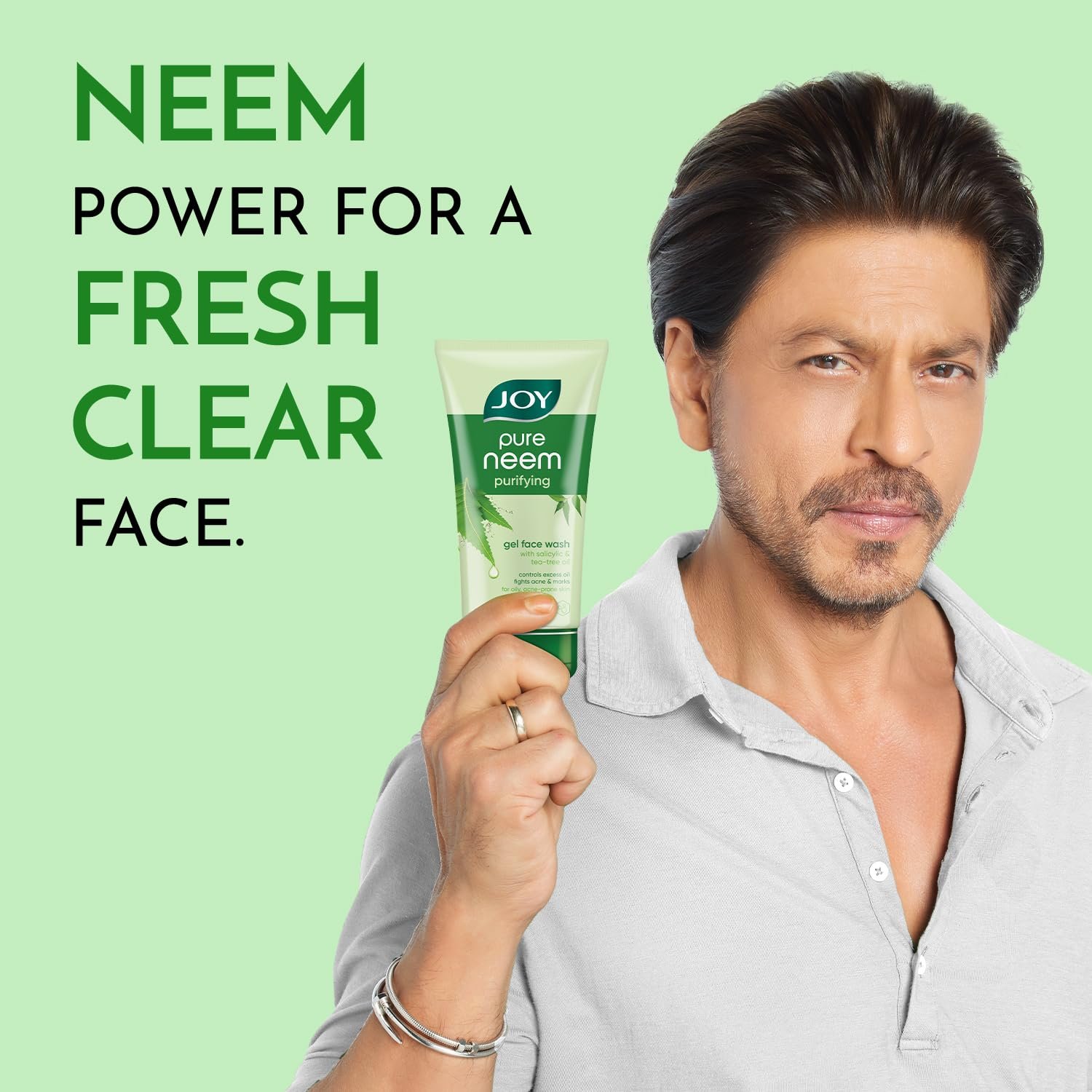 Joy Skin Purifying Neem Face Wash for Oily & Acne-Prone Skin | Fights Pimples, Controls Excess Oil & Unclogs Pores | Natural Antibacterial Formula | Men & Women 150ml thumbnail