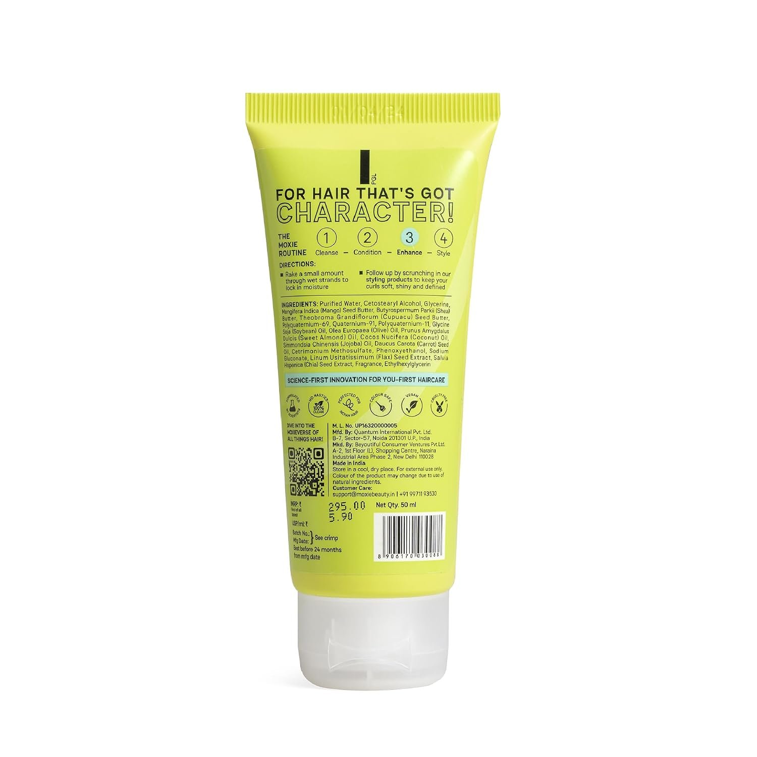 Moxie Beauty Super Defining Curl Cream for Frizz Control & Hydration 50 ml A travel-size leave-in curl cream that defines curls and fights frizz, perfect for effortless daily styling thumbnail