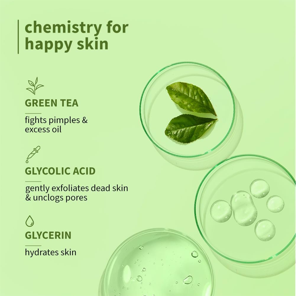 Plum Green Tea Face Toner For Oily, Acne-Prone Skin | With Glycolic Acid | Alcohol-Free | Fights Pimples | Tightens Pores | Controls Oil | Gently Exfoliates Dead Skin Cells | Women & Men | 2 thumbnail