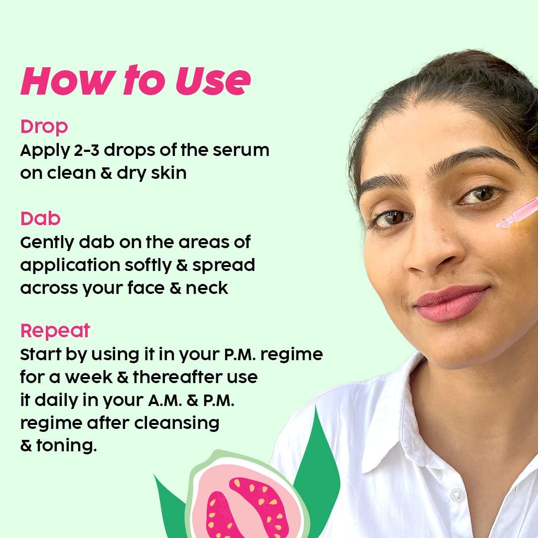 PLIX - THE PLANT FIX 23% Vitamin C Guava Face Serum for Skin Brightening, Clear, Glowing & even toned complexion, 20ml thumbnail