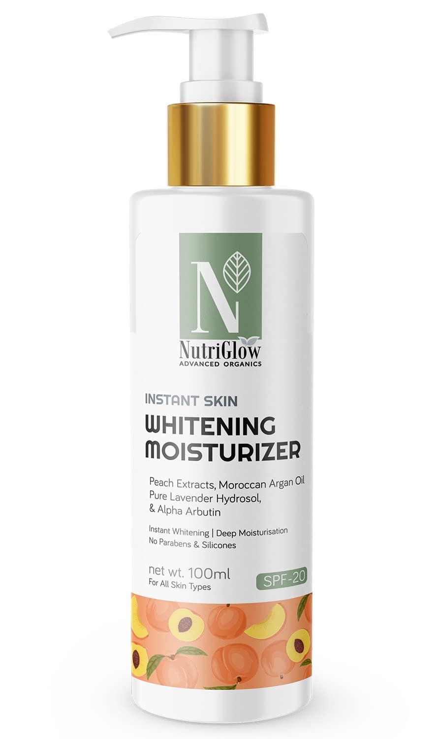 NutriGlow Moisturizer SPF 20 With Pure Lavender Oil For Deep Moisturization 100ml