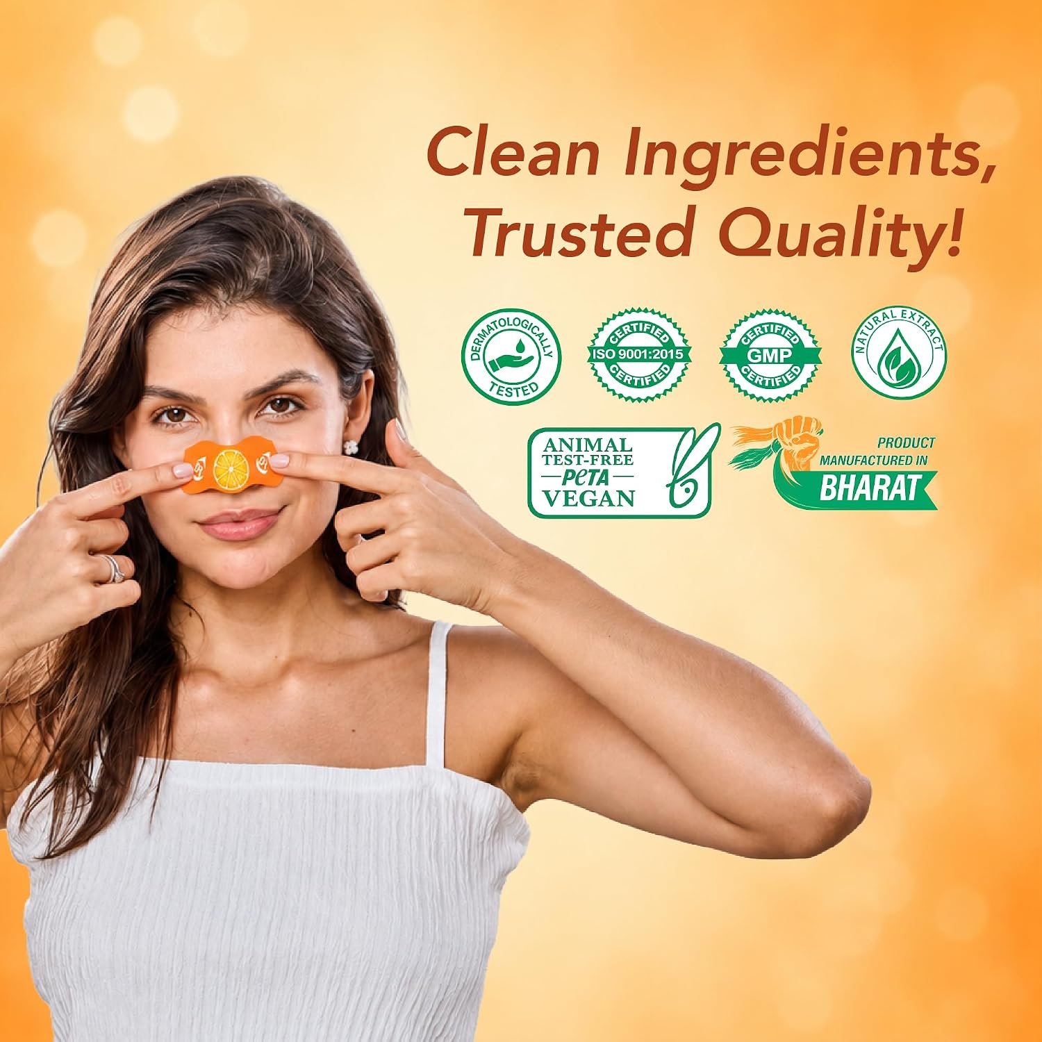 DR.RASHEL Beauty Elixirs Vitamin C Nose Pore Cleansing Strips with Witch Hazel Extracts for Blackhead & Impurity Removal 5 Strips + 5 Soothing Wet Wipes Pack of 10 thumbnail