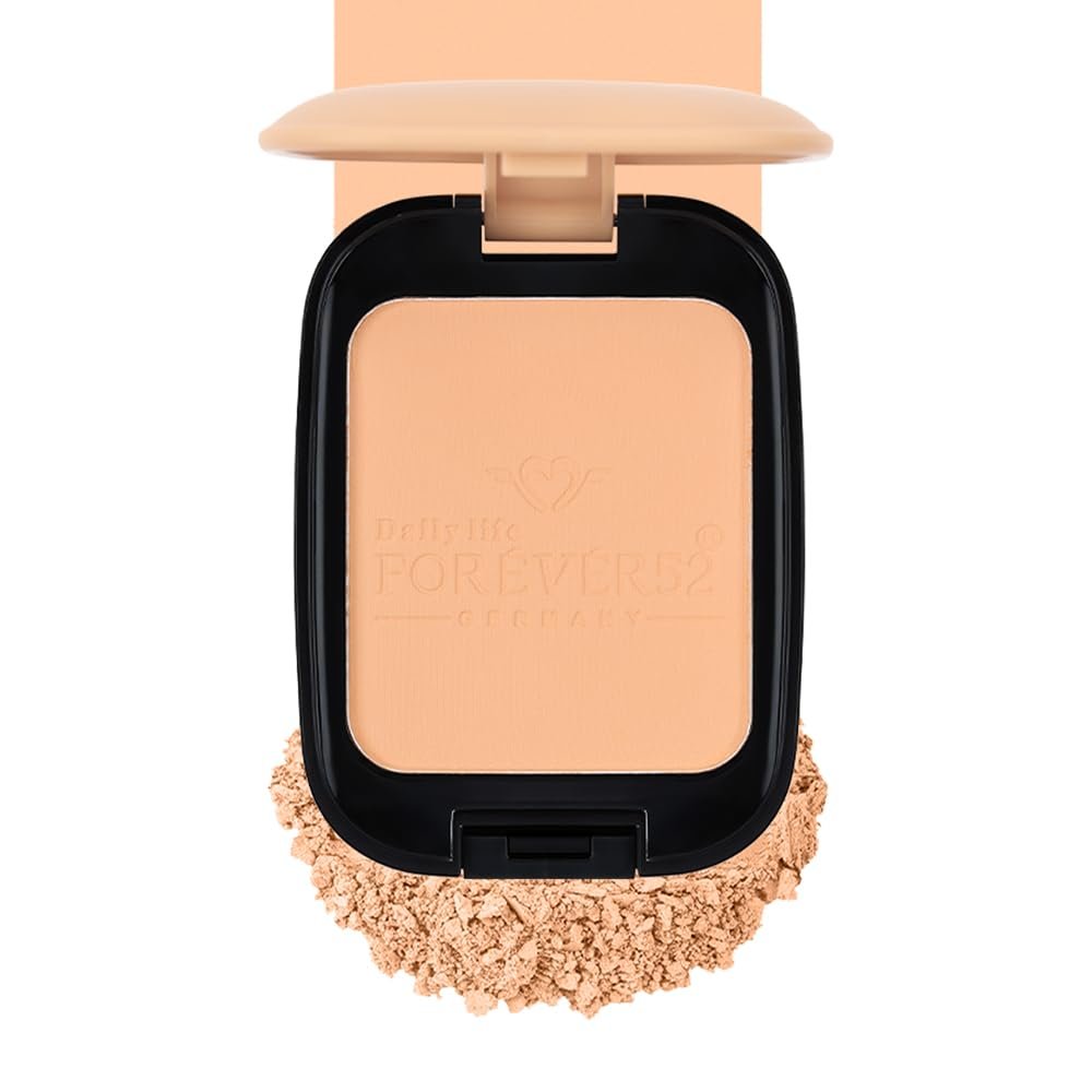Daily Life Forever52 Dual Wet and Dry Compact + Makeup Setting Powder (Natural-003, 12g) | Matte Finish | Lightweight | Long Lasting | Enriched With Vitamin E | Vegan