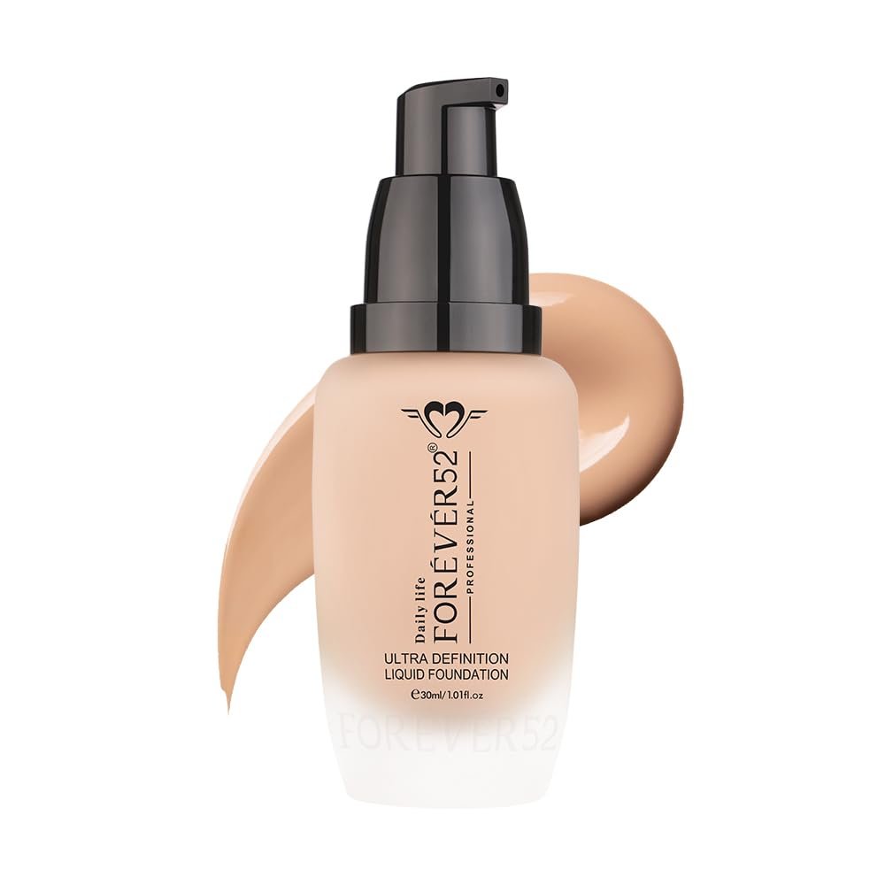 Daily Life Forever52 Ultra Definition Liquid Foundation | 24H Wear, Medium to Full Coverage, Pore-Minimizing & Mattifying, Long Lasting, Anti-Aging, Satin Finish | Custard (FLF012) 30ml thumbnail