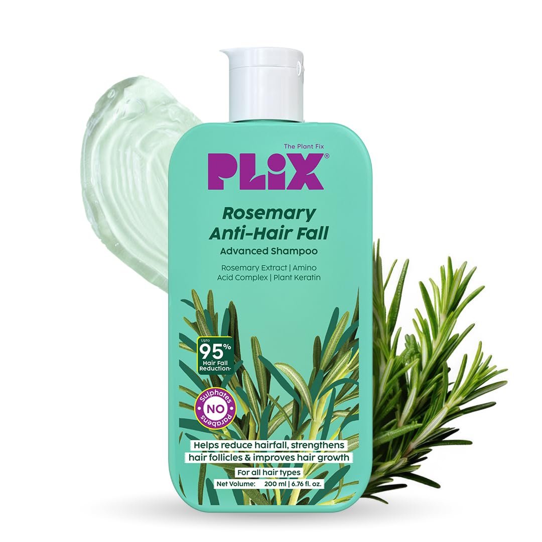 PLIX - THE PLANT FIX Rosemary Advanced Anti Hair Fall Shampoo | Reduces Hairfall & Promotes Hair Growth | Gently Cleanses |  Dermatologically Tested |100ml thumbnail