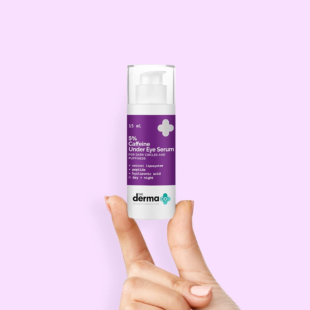 The Derma Co 5% Caffeine Under Eye Serum with Retinol & Peptide for Dark Circles & Puffiness Treats Dark Circles | Fights Signs Of Aging thumbnail