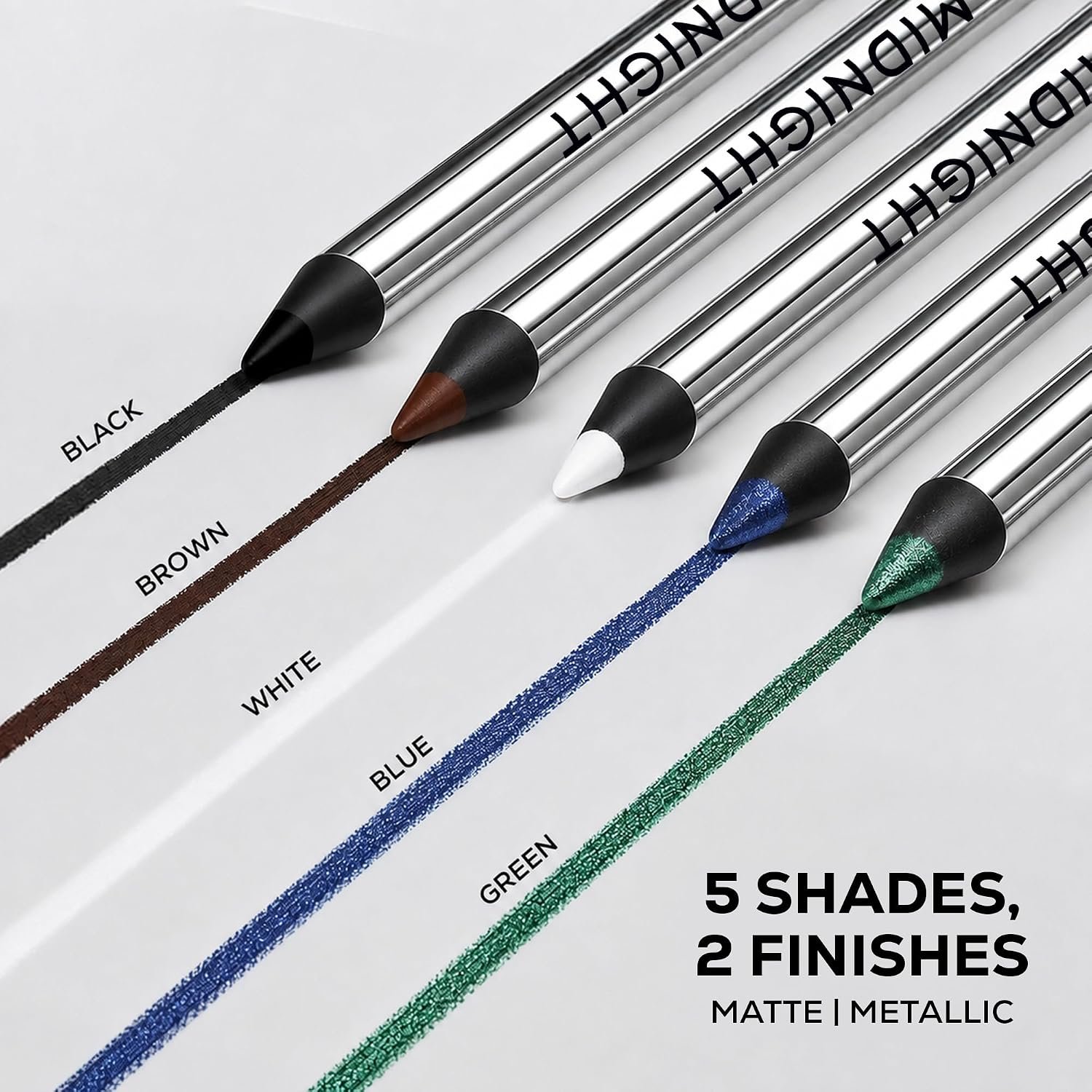 RENEE Midnight Kohl Pencil- Blue | Waterproof, Smudge-proof Kajal With Sharpener | Matte Finish, Long-lasting Upto 24 Hours | One-swipe Application With Vitamin E | 1.5 g thumbnail