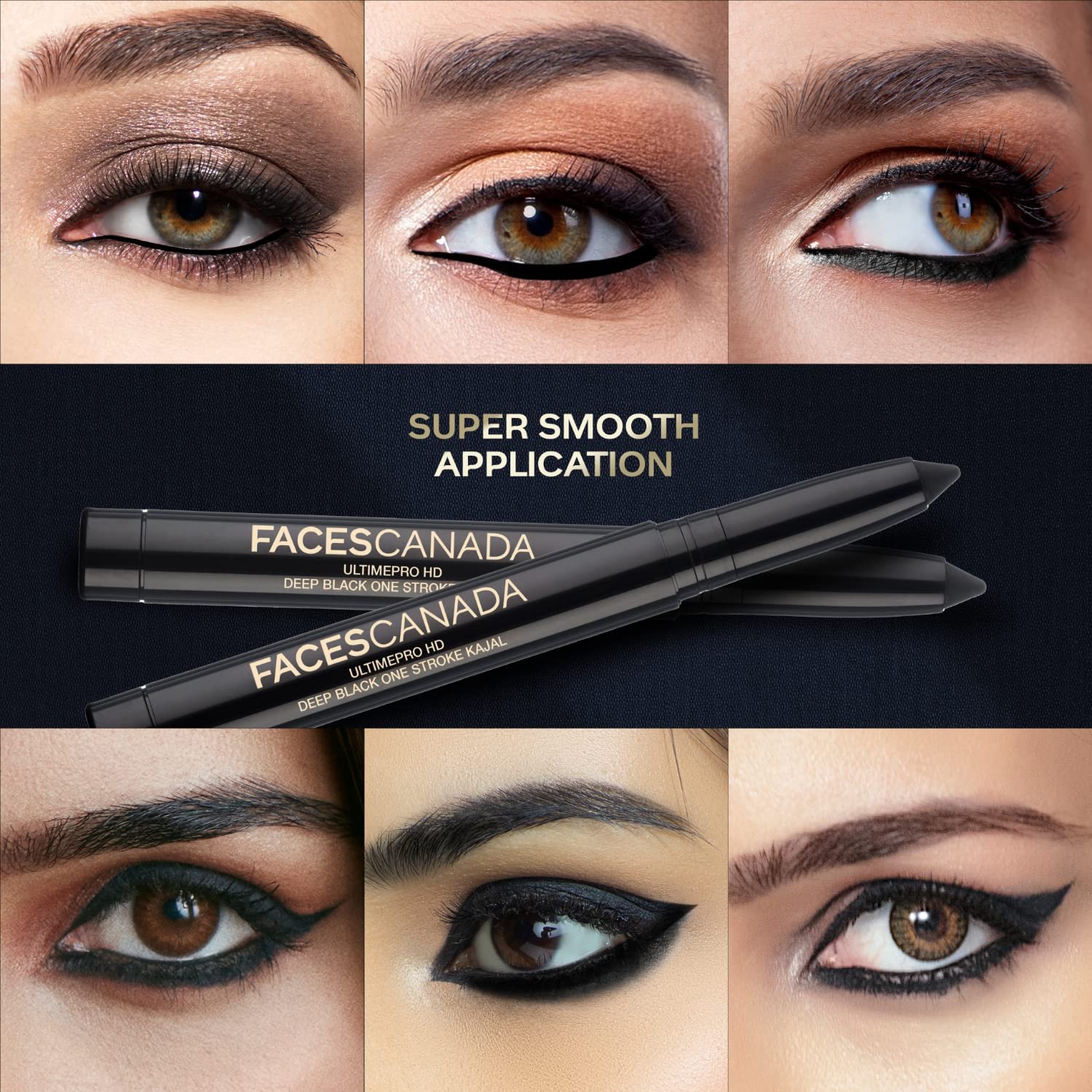 Faces Canada Ultimepro Hd Deep Black One Stroke Kajal 1.4G thumbnail