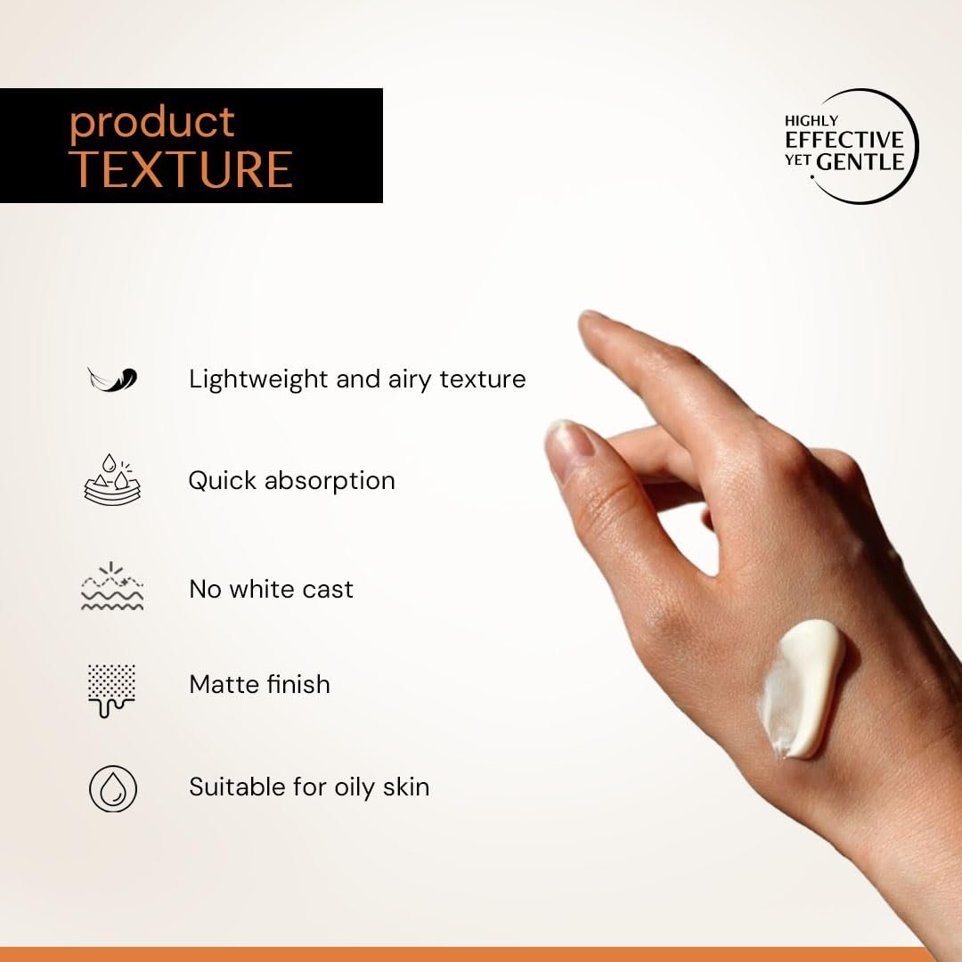 Deconstruct 5% Vitamin C Gel Sunscreen for Oily Skin SPF 50 PA++++ | Brightens Skin Tone | New Gen UV Filters | Lightweight & Non-greasy | In vivo tested | For Men & Women - 50g thumbnail
