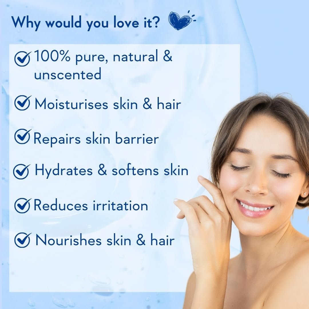WishCare Unscented Glycerine Gel for Skin Care | 100% Pure & Vegan | Hydrating & Moisturizing Gel for Soft, Smooth & Supple Skin | 250g thumbnail