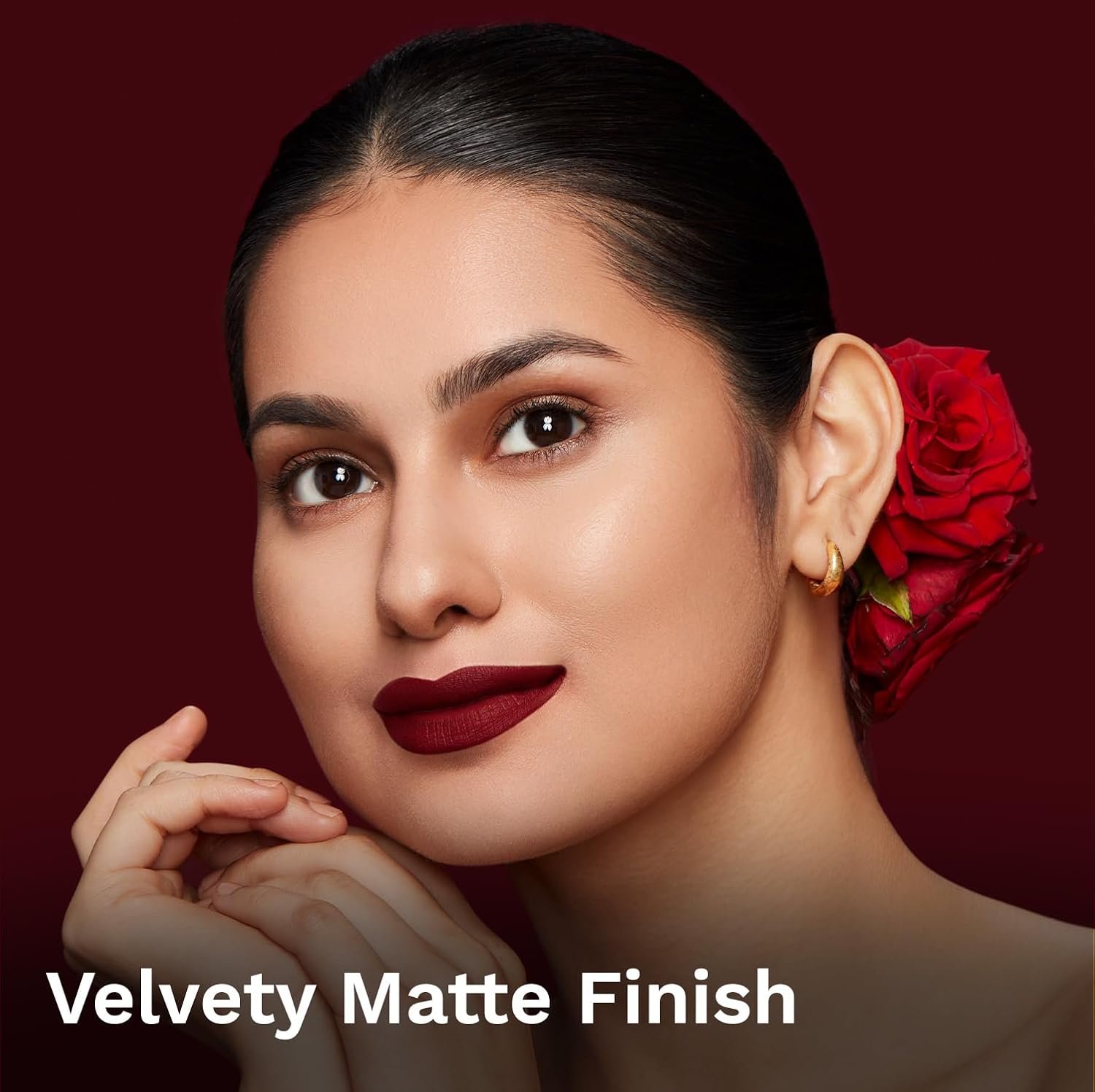 Pilgrim Matte Me Up Bullet Lipstick 4.2g | Creamy, Lightweight, Bold, Non Drying | SPF 30 | Enriched With Hyaluronic Acid & Spanish Squalane | Lipstick for dusky skin tone | Sultry Wine-26 thumbnail