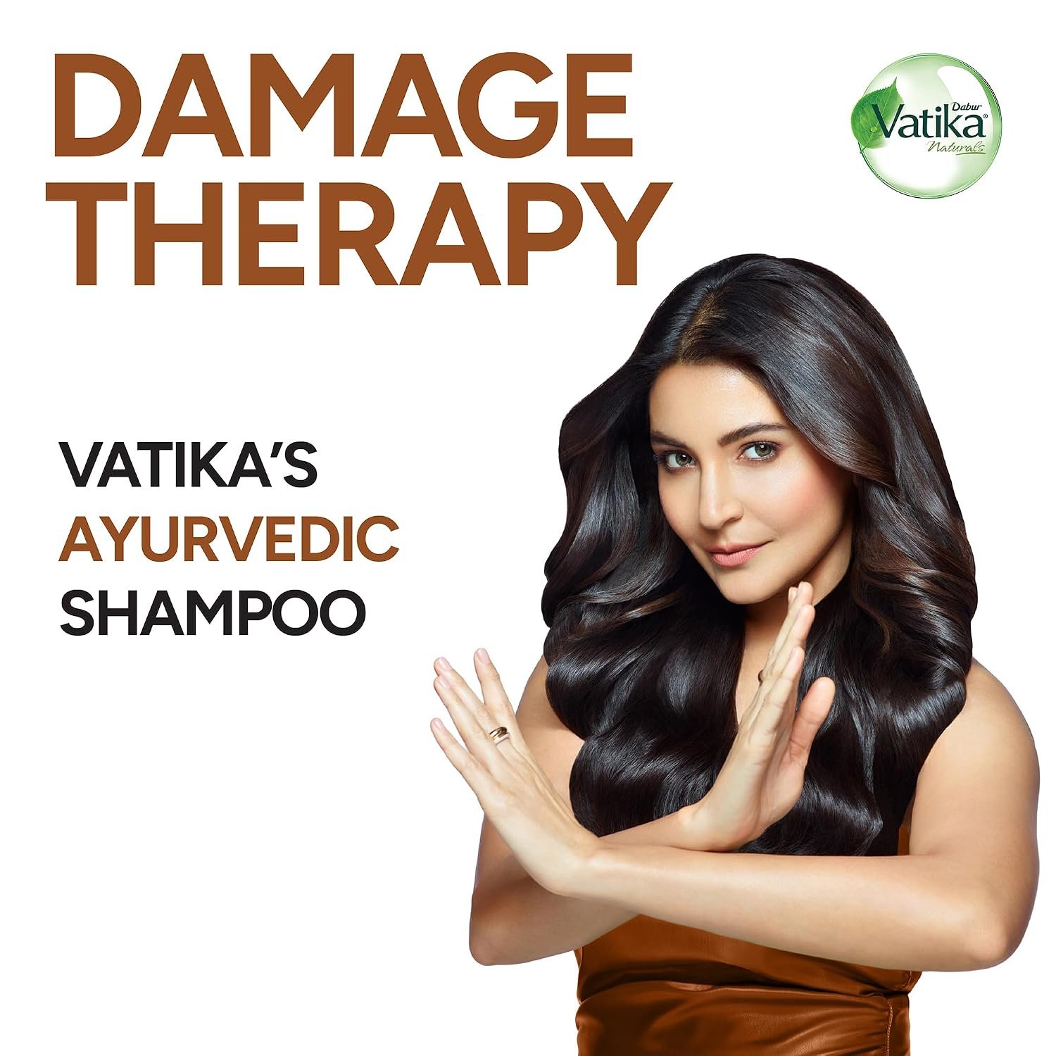 Dabur Vatika Naturals Ayurvedic Shampoo - 640 ml | 10 Natural Herb Extracts | Contains Rosemary, Aloe Vera, Amla, Almond & Bhringraj | Up to 100% Damage Repair | Everyday Shampoo for Women & thumbnail