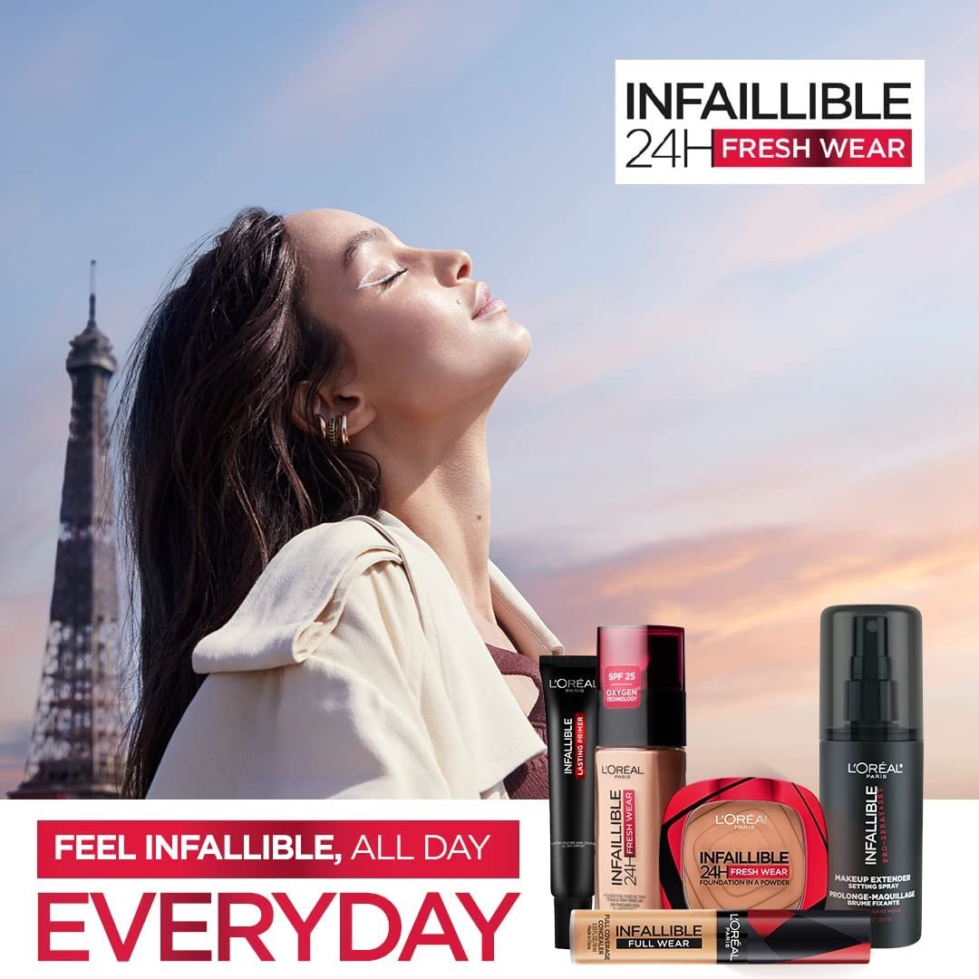 L'Oreal Paris Infallible 24H Powder Foundation, 200 Golden Sand 24H Fresh Wear Powder Foundation, Matte Finish, Sweat-Proof & Waterproof, Weightless High Coverage, Non-Comedogenic thumbnail