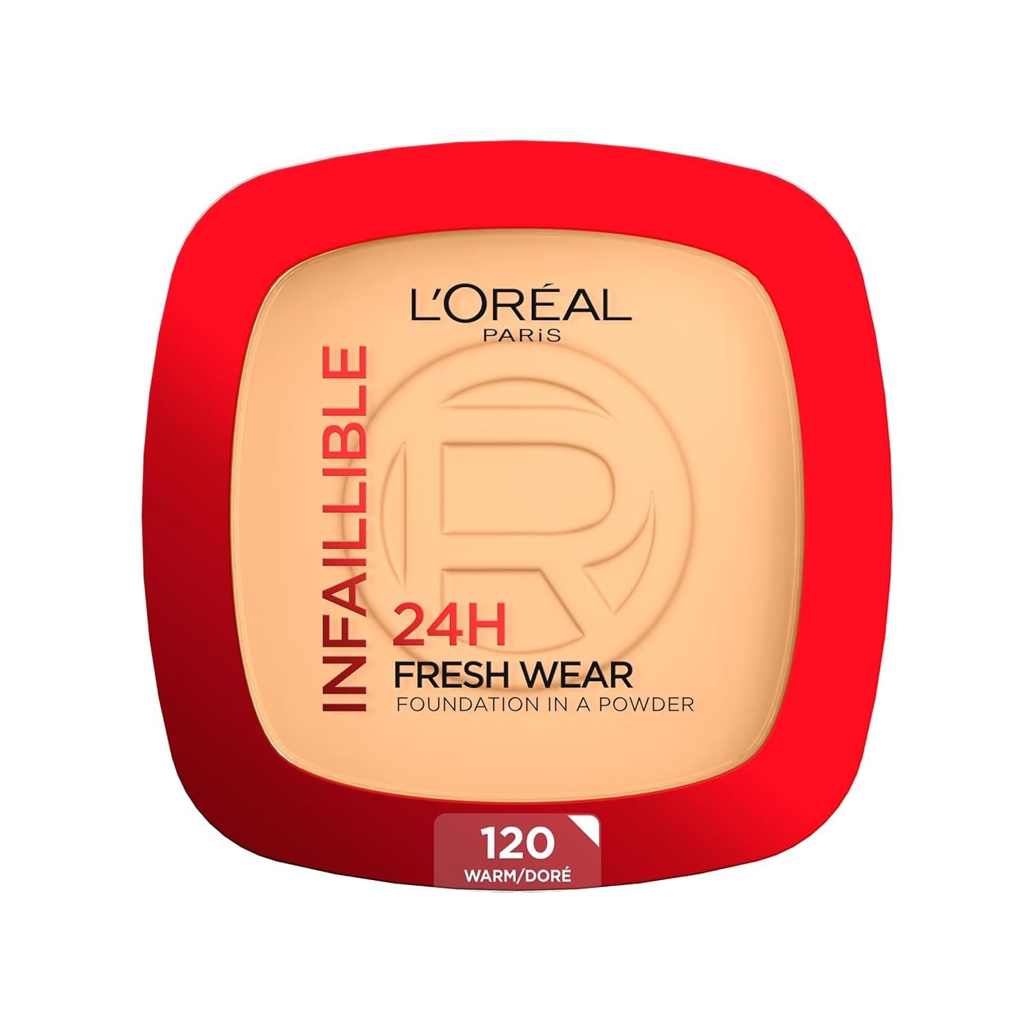 L'Oreal Paris Infallible 24H Powder Foundation, 120 Vanilla 24H Fresh Wear Powder Foundation, Matte Finish, Sweat-Proof & Waterproof, Weightless High Coverage, Non-Comedogenic thumbnail