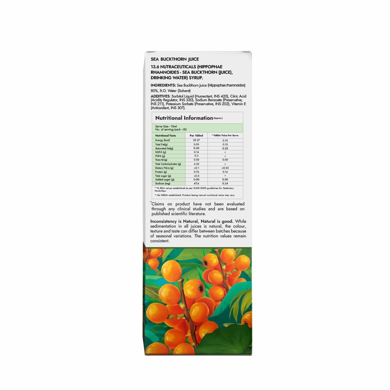 Kapiva Sea Buckthorn Juice – 500ml | Omega 7-Rich Superfruit | Supports Immunity, Glowing Skin & Gut Health | With Omega 3, 6 & 9 thumbnail