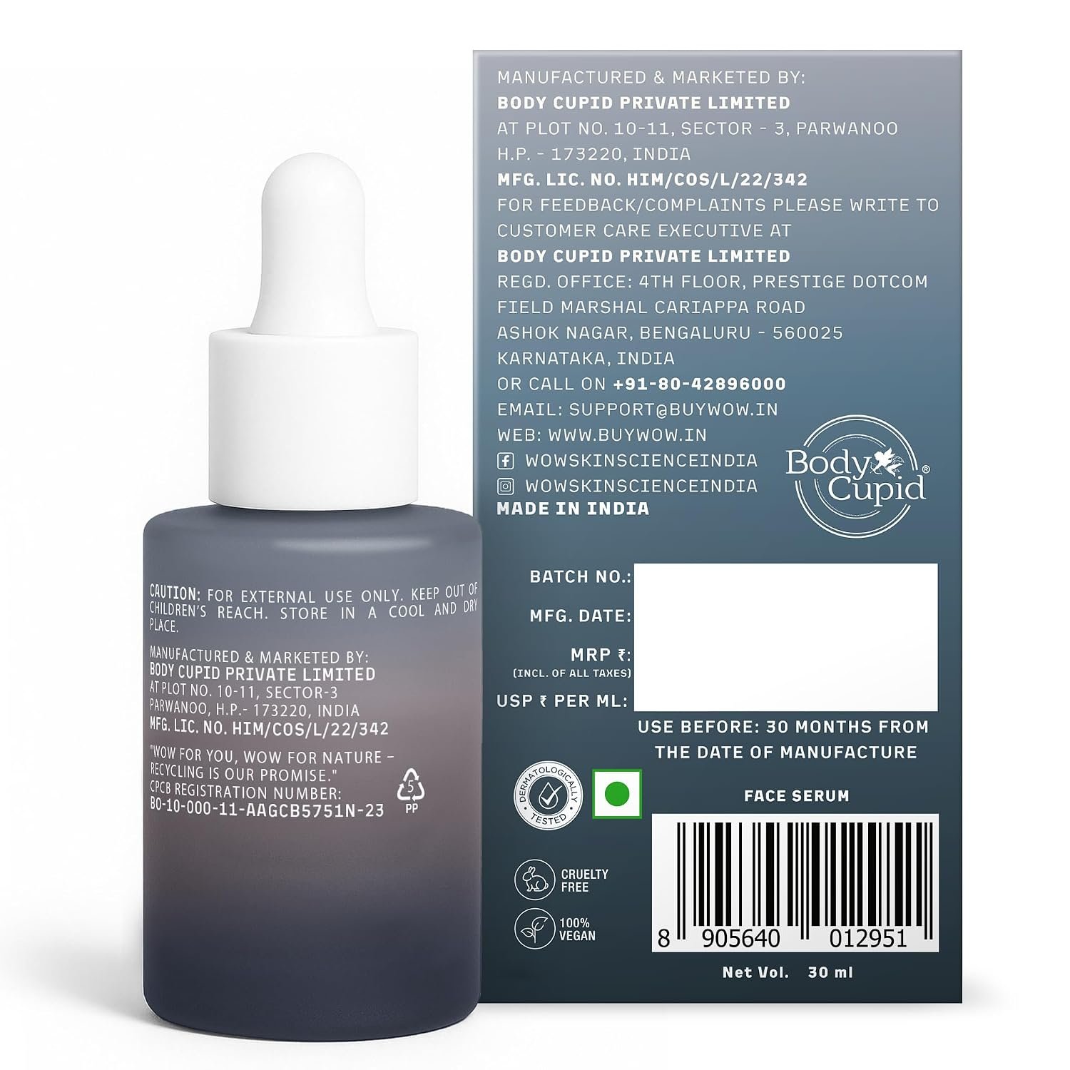 WOW Skin Science 10% Copper Peptide Advanced Face Serum | Copper Peptide + Centella Asiatica | Improves Firmness, Elasticity & Fine Lines | Anti‑Ageing Repair Serum 30ml thumbnail
