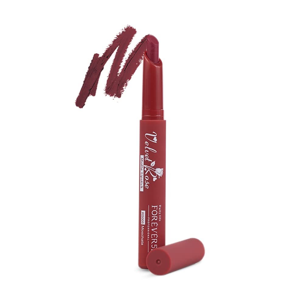 Daily Life Forever52 Velvet Rose Matte Long-Lasting Crayon Lipstick (Enriched With Rose Oil) - Hydrating Bold Lip Color With Silky Finish Look -Moschata | Pinks thumbnail