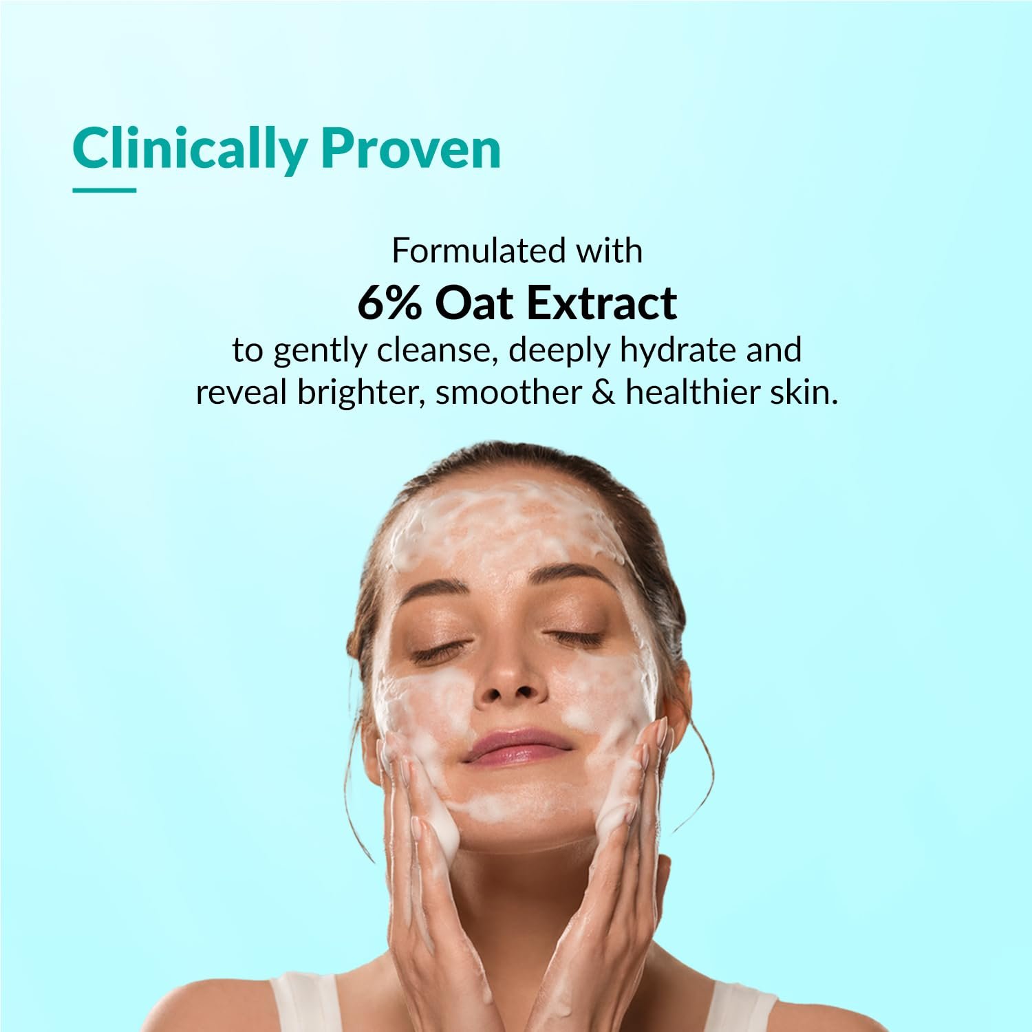 Fixderma Dewrav Gentle & Hydrating Face Wash with 6% Oats Extract, Hyaluronic Acid & Vitamin B5, Soothes Irritated Skin, Provides Hydration, Face Cleanser For Sensitive, 100ml thumbnail