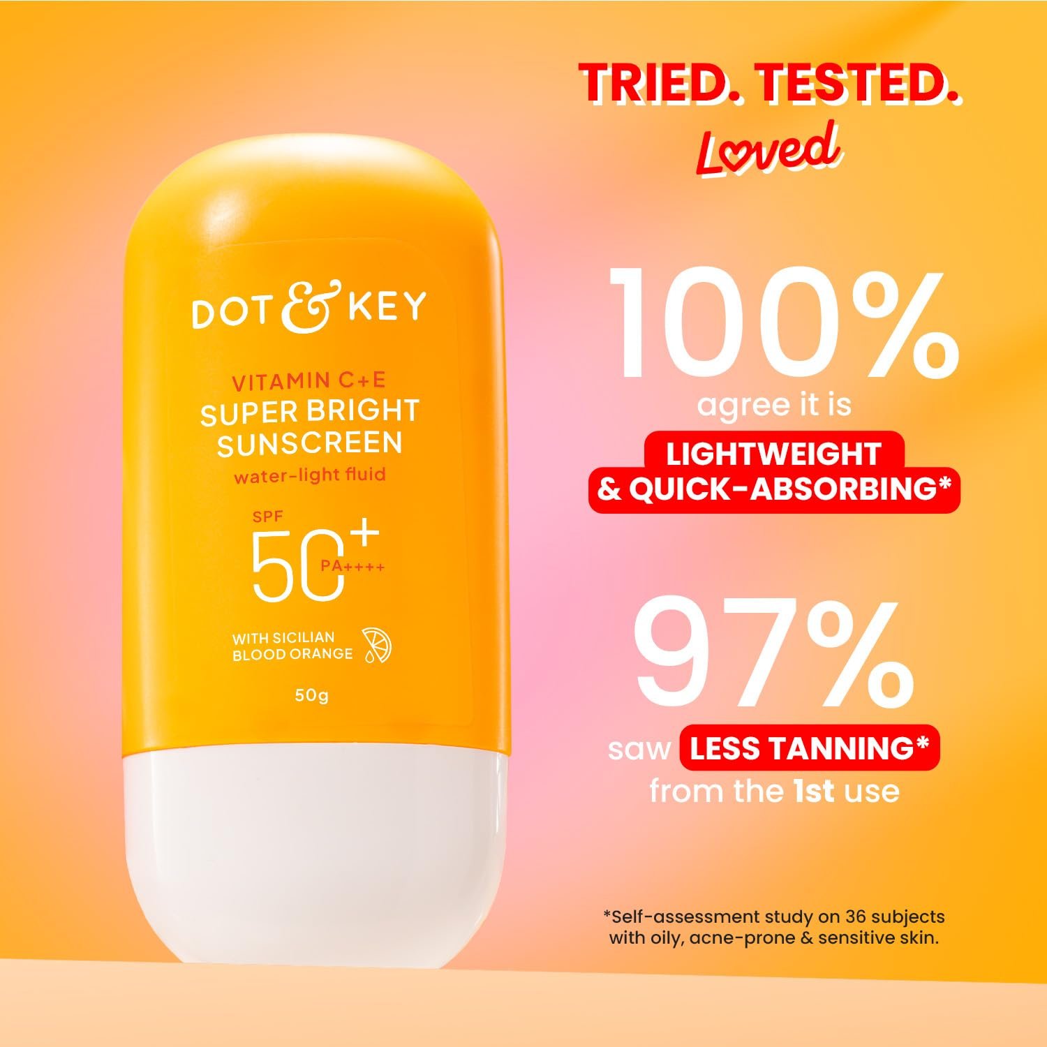 Dot & Key Vitamin C + E Super Bright Sunscreen In-Vivo Tested SPF 50+ PA++++ 50g thumbnail