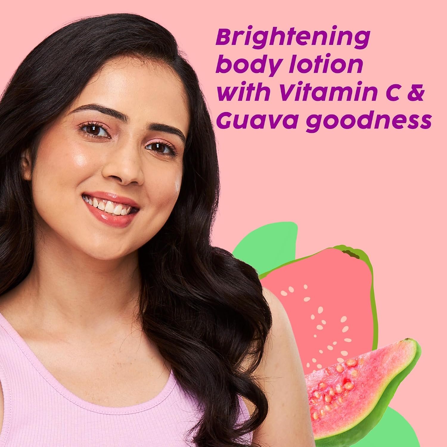 PLIX - THE PLANT FIX Guava Glow Brightening Body Lotion | Hydrates, Brightens & Evens Skin Tone | Vitamin C, Shea & Cocoa Butter | Lightweight Daily Care | 200 ml thumbnail