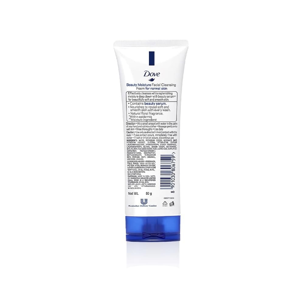 Dove Beauty Moisture Conditioning Face Wash Cleanser – 50ml | Gentle Cleansing & Moisturizing Care for Soft, Smooth Skin thumbnail