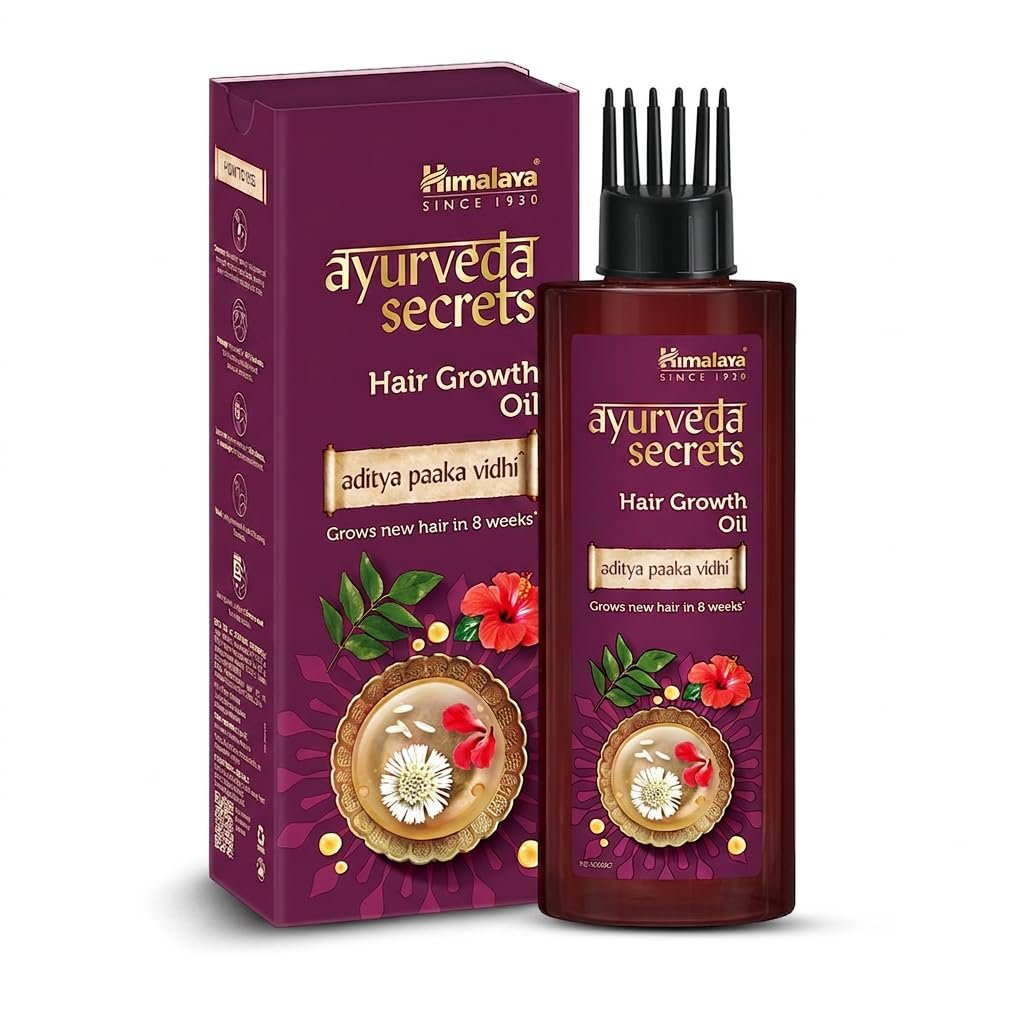 Himalaya Ayurveda Secrets Rosemary Hair Growth Oil for Men & Women | With Rosemary, Bhringaraja, Hibiscus & Curry Leaf | Helps Reduce Hair Fall, Supports New Hair Growth| 100ml