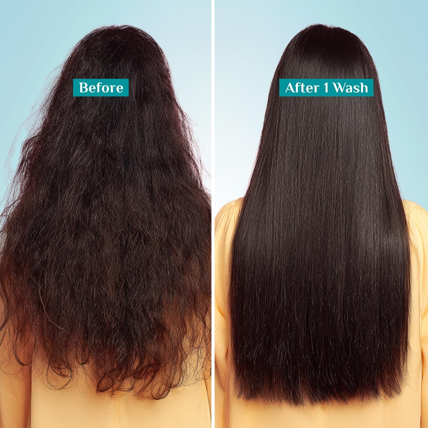 Pilgrim Patua & Keratin Hair Smoothening Shampoo for Frizzy Hair - 650ml 72H Frizz Control with Keratin, Adds Shine, Smoothens Frizz with Amazonian Patua, Softens Dry Hair, Improves Manageab thumbnail