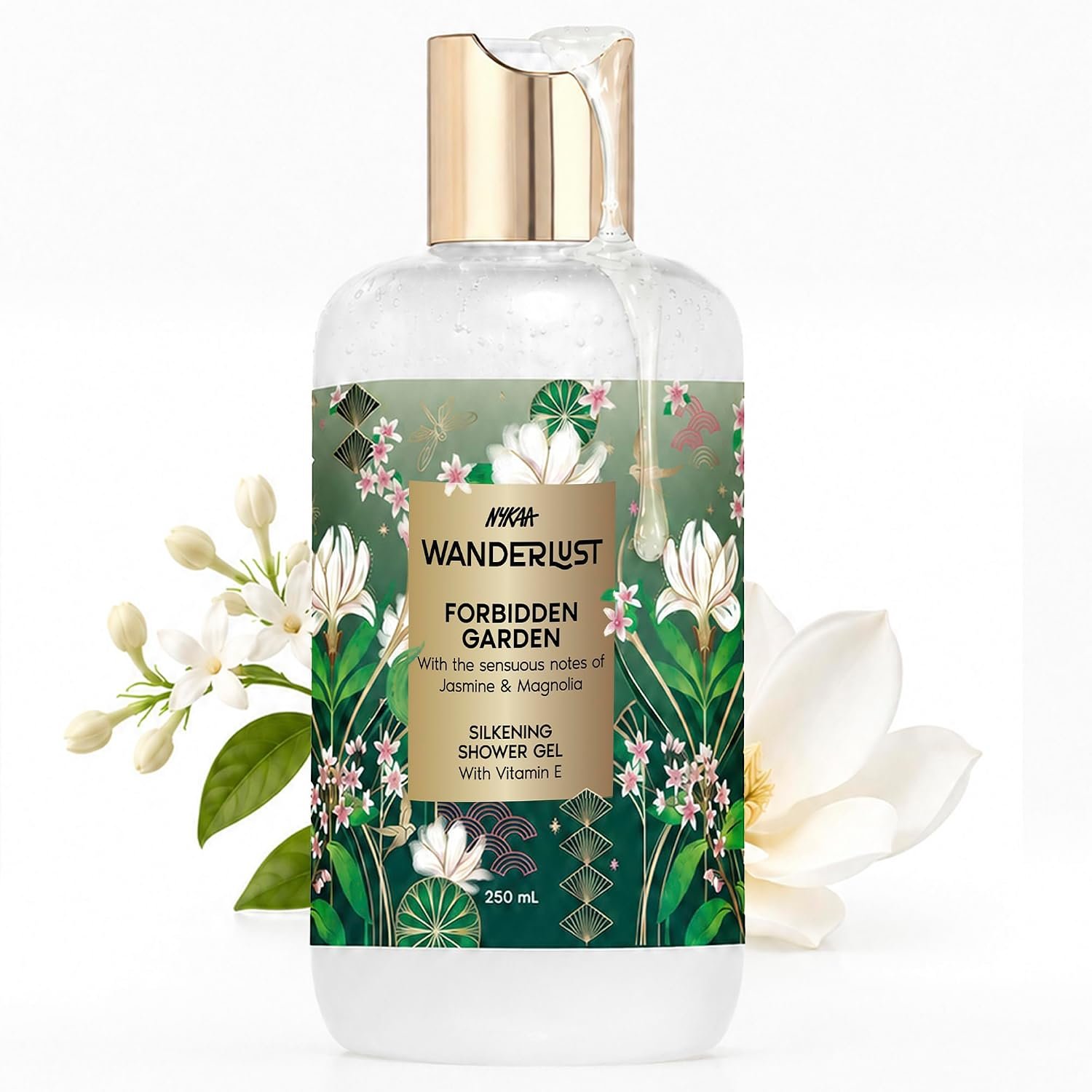 Nykaa Wanderlust Forbidden Garden Body Wash for Women | Hydrating & Barrier Repair with Vitamin E & Glycerine | Gentle Cleanser for Nourished, Refreshing Skin | 250ml |
