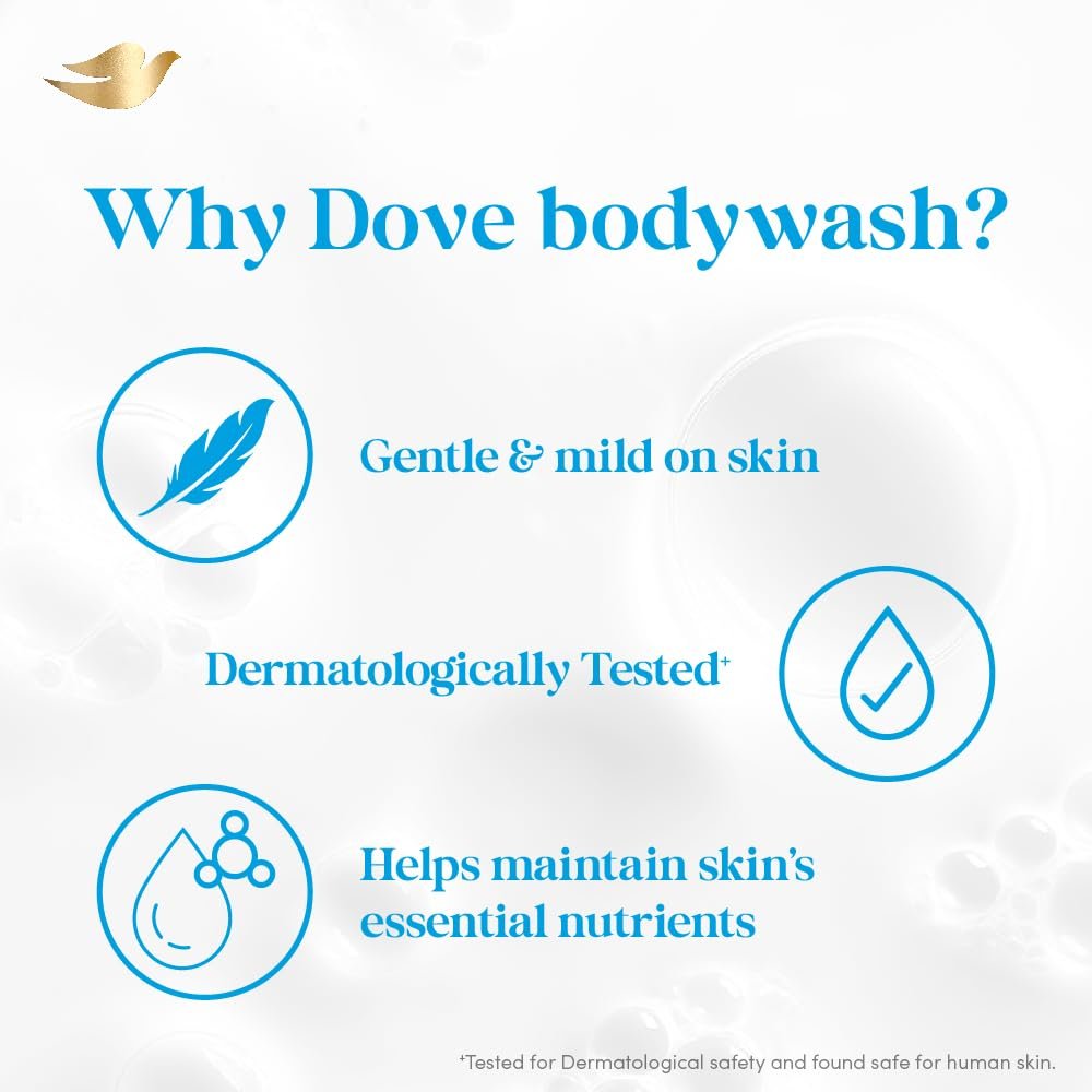 DOVE Exfoliating Bodywash, 825ml, for Smooth Radiant Skin, with Triple Hydration Serum & Glycerine, for Men and Women thumbnail