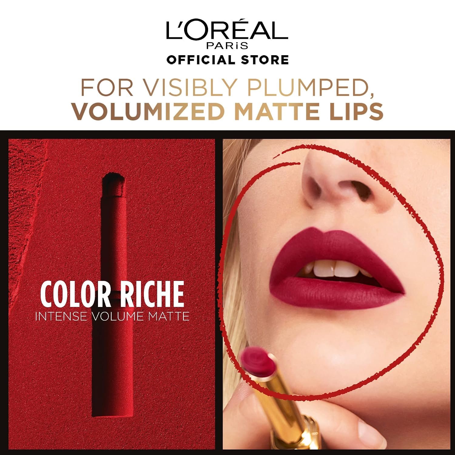 L'Oreal Paris Color Riche Intense Volume Matte Lipstick, 339 Le Wood Brulant, 1.8 gm thumbnail
