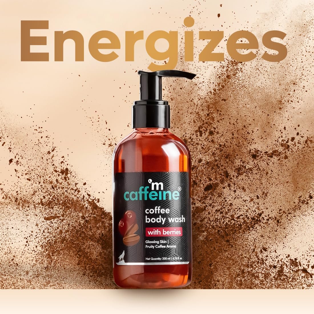 mcaffeine Coffee Body Wash With Berries | De-Tan & Deep Cleansing Shower Gel | Enriched With Vitamin C |For All Skin Types | For Both Men & Women - 200Ml thumbnail