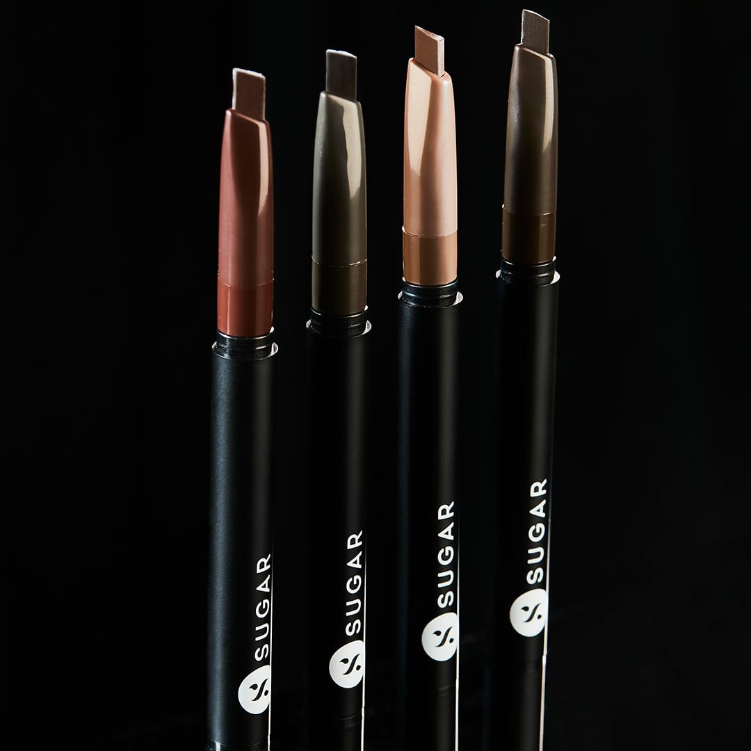SUGAR Cosmetics Arch Arrival Brow Definer with Spoolie | Lasts Upto 12hrs | Pigmented Eyebrow Pencil | Long Lasting & Natural Finish | 3.5gm - 02 Taupe Tom thumbnail