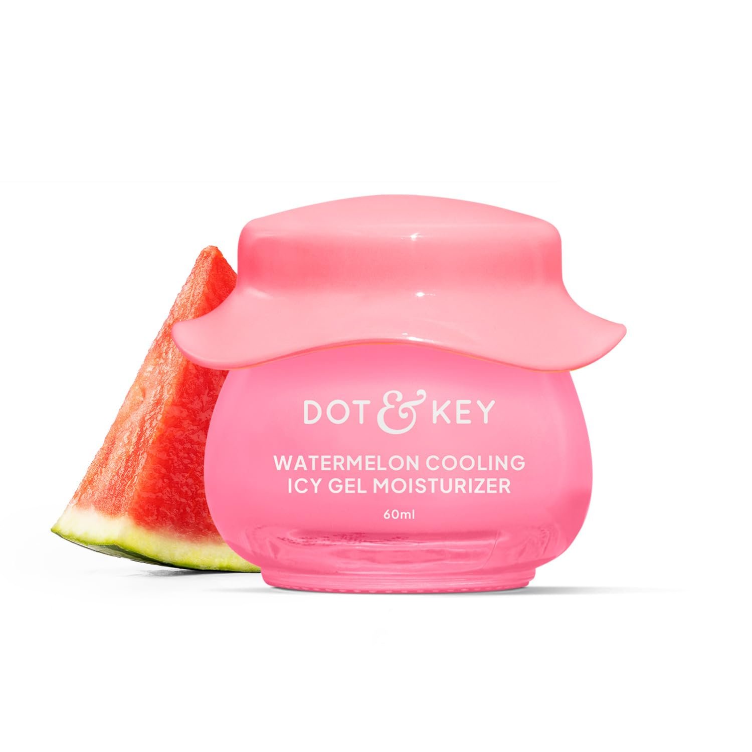 Dot & Key Watermelon Cooling Icy Gel Moisturizer | Instantly Cools Skin, Hyaluronic & Niacinamide | Controls Excess Oil, Boosts Radianc 60g