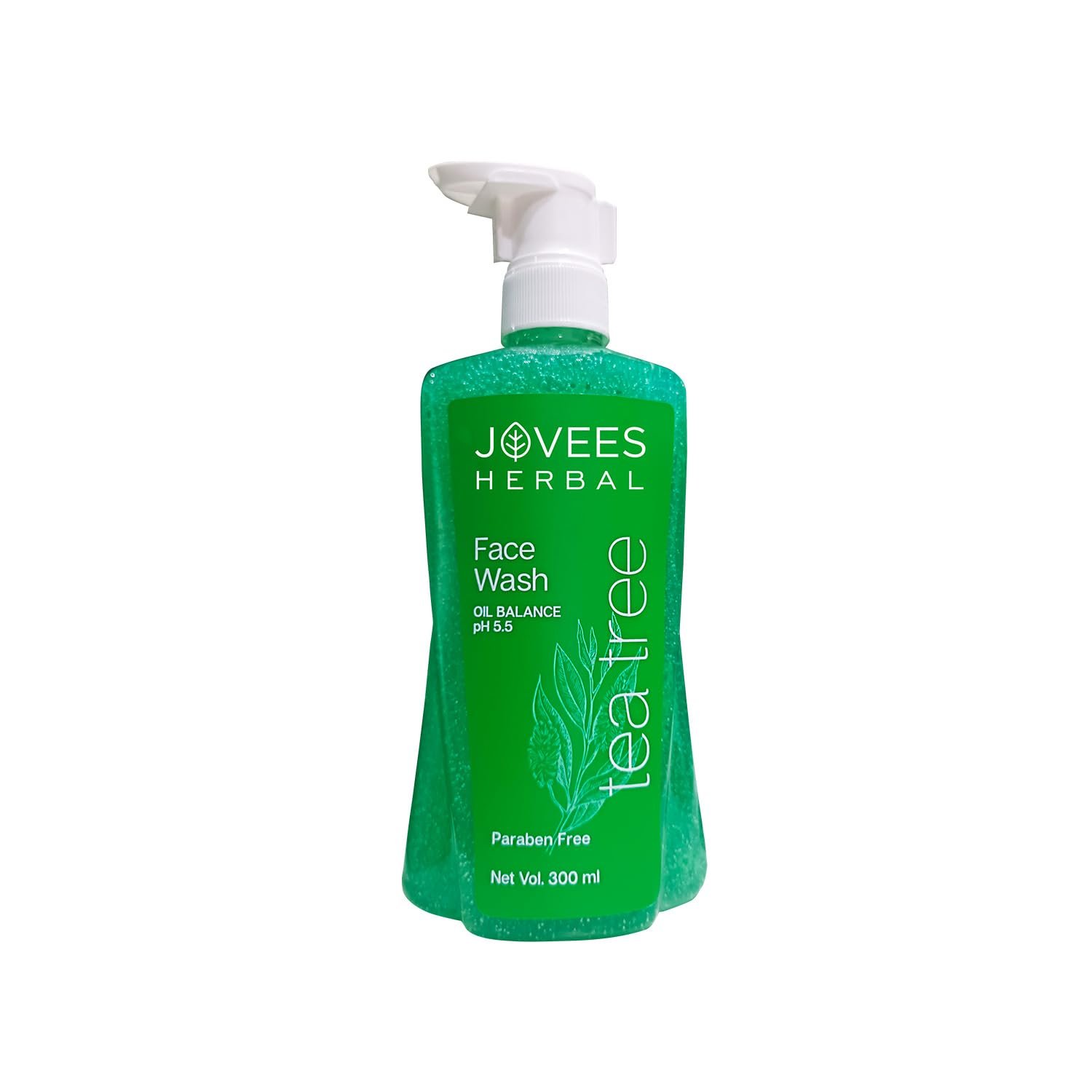 Jovees Herbal Tea Tree Oil Control Face Wash for Oily & Sensitive Skin | Paraben & Alcohol-Free, Controls Oil, Prevents Breakouts, Remove Dead Skin | Gentle Cleanser For All Skin Types 300ml thumbnail