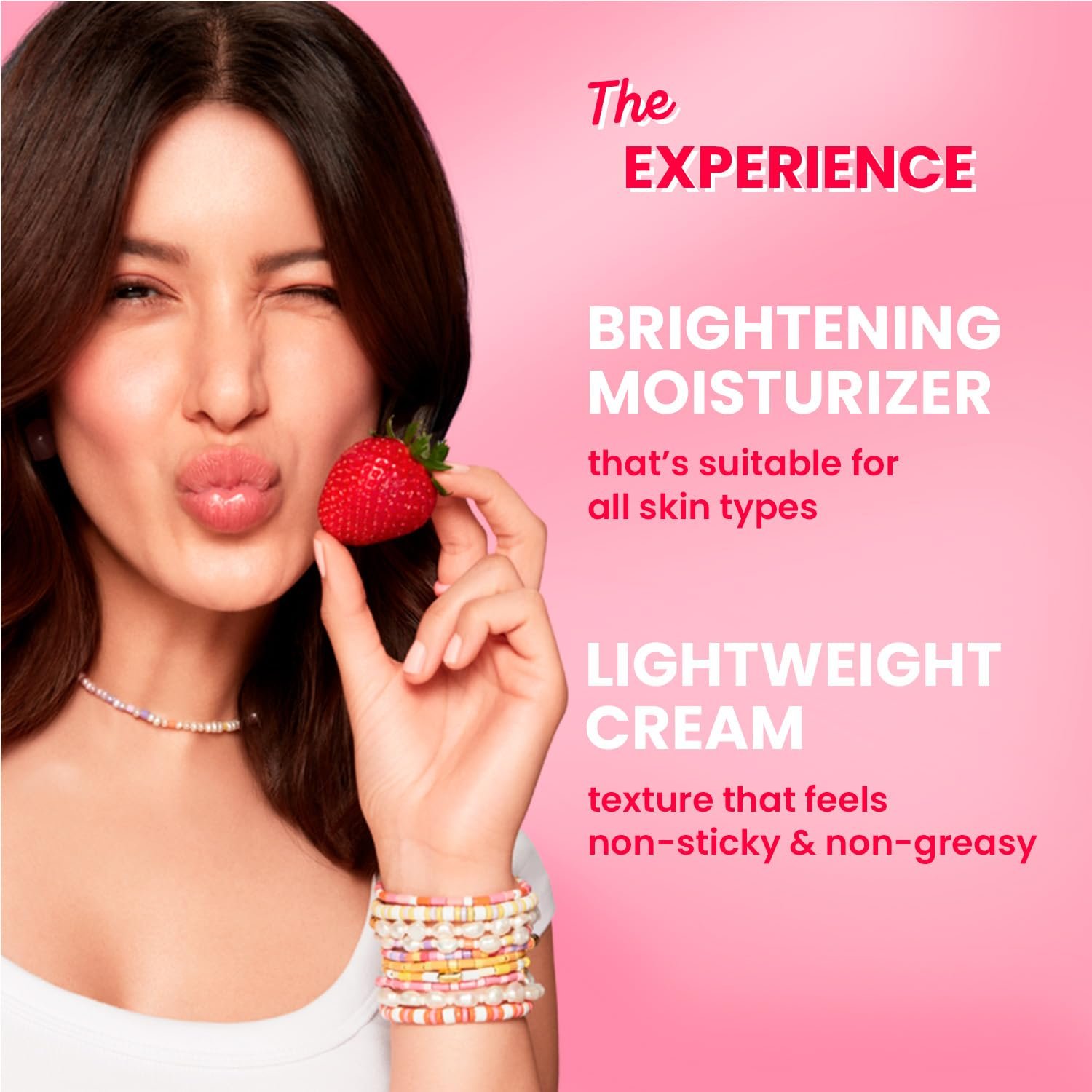 Dot & Key Strawberry Brightening Moisturizer | Niacinamide, Peptides & Hyaluronic Acid, Non-sticky, Brightens Skin, Intense Moisturization 80g thumbnail