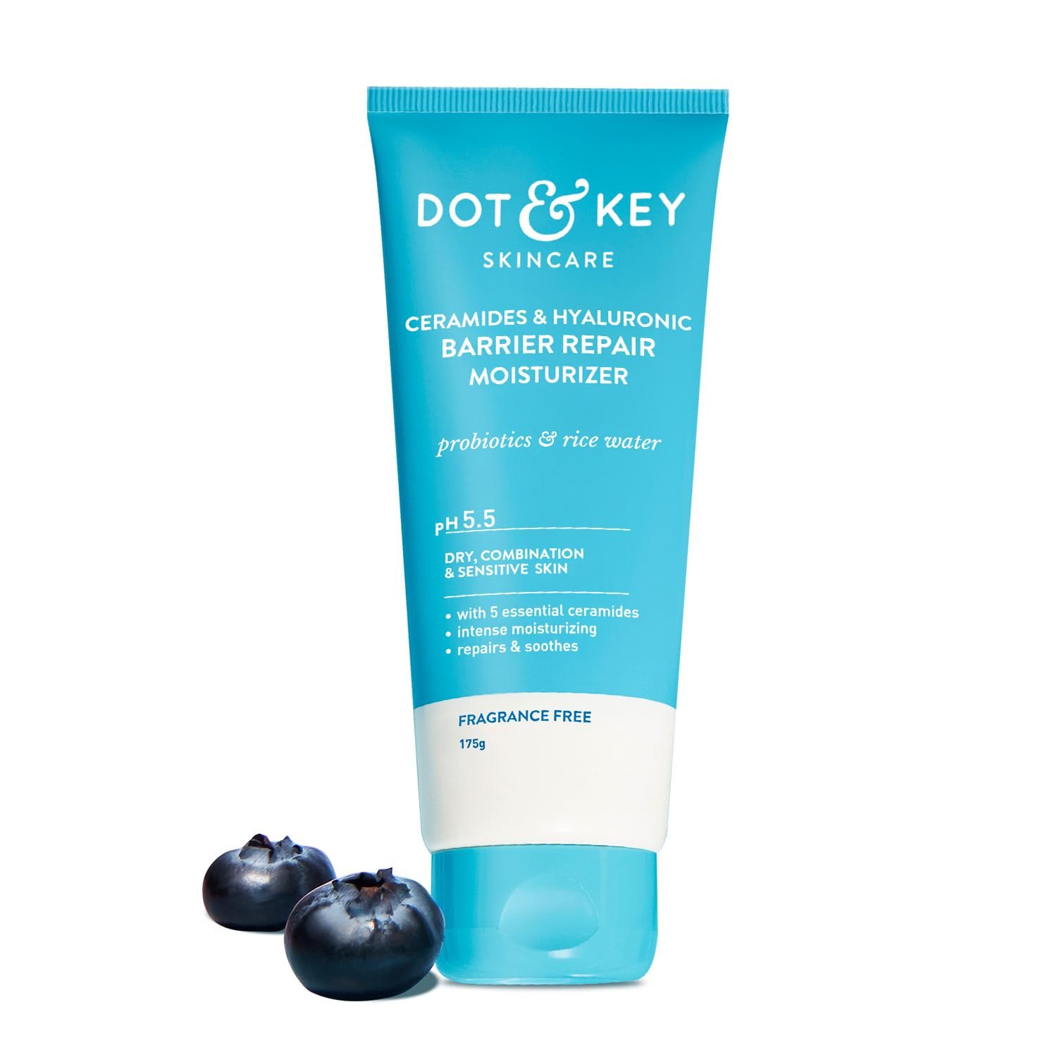 Dot & Key Barrier Repair Moisturizer For Normal, Dry, Combination & Sensitive Skin | 120 Hrs Moisturization, With 5 Ceramides & Hyaluronic 175g
