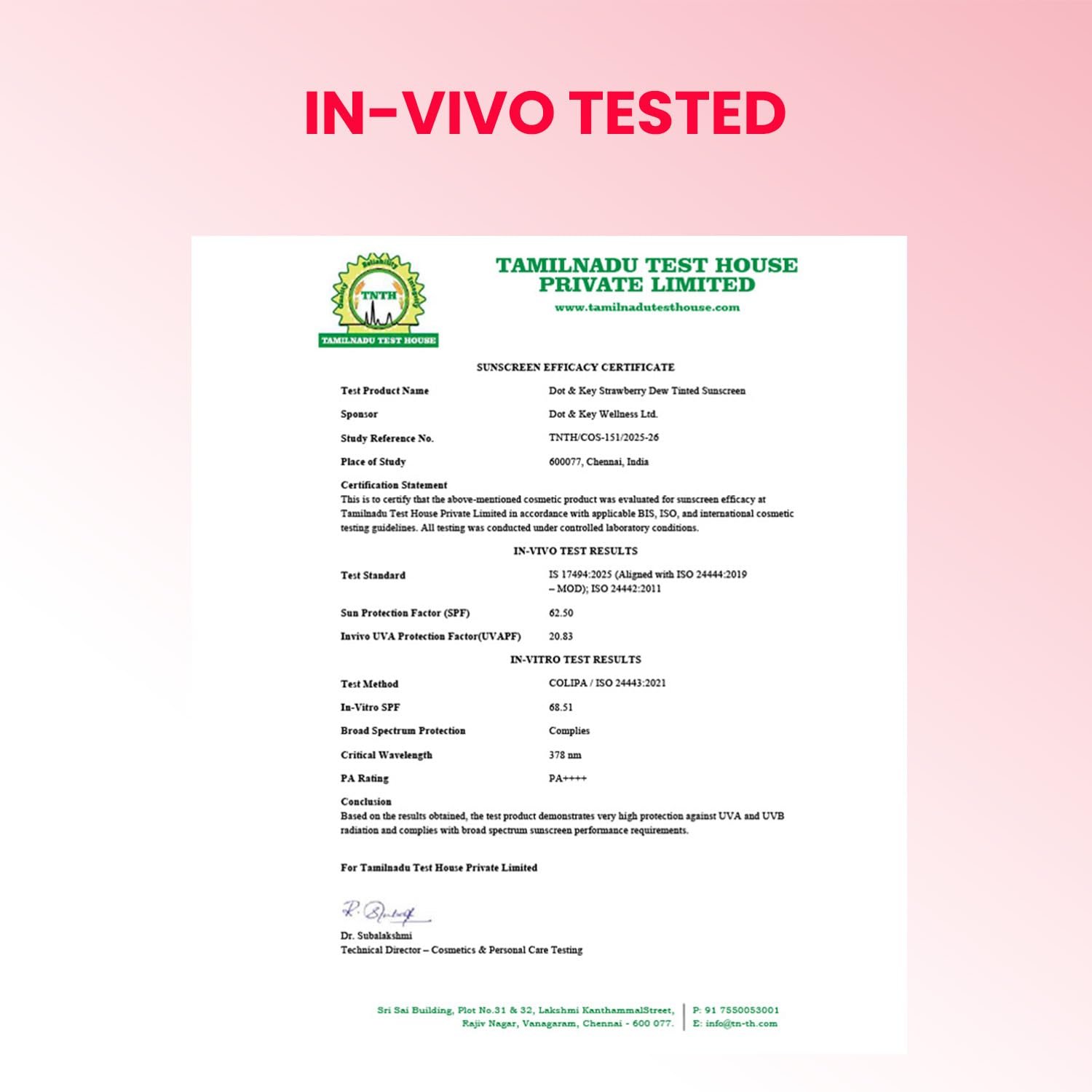 Dot & Key Strawberry Dew Tinted Sunscreen In-Vivo Tested SPF 50+ PA++++ With New-Age UV Filters - 08 Hazelnut - 50ml thumbnail