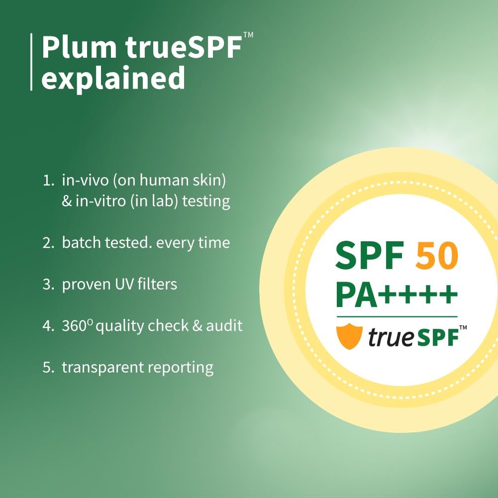 Plum Green Tea & Zinc Super-Matte Gel Sunscreen SPF 50 PA ++++  Formulated for Oily, Combination and Acne Prone Skin | Protects & Controls Oi| 50g thumbnail