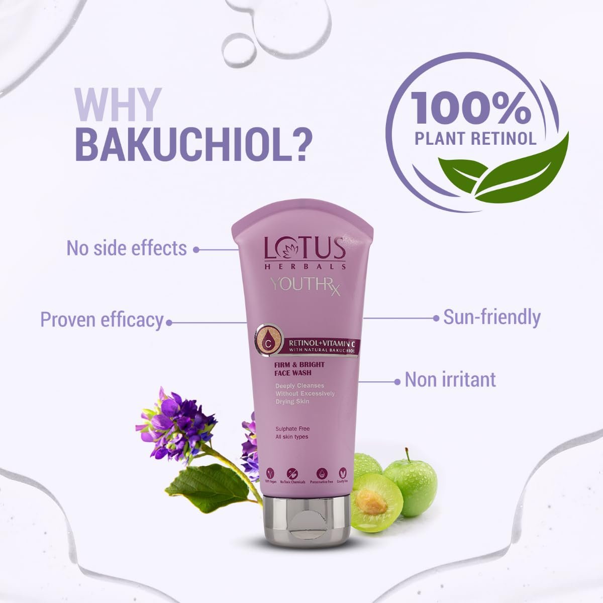 Lotus Herbals YouthRx Firm & Bright Face Wash 100ml thumbnail