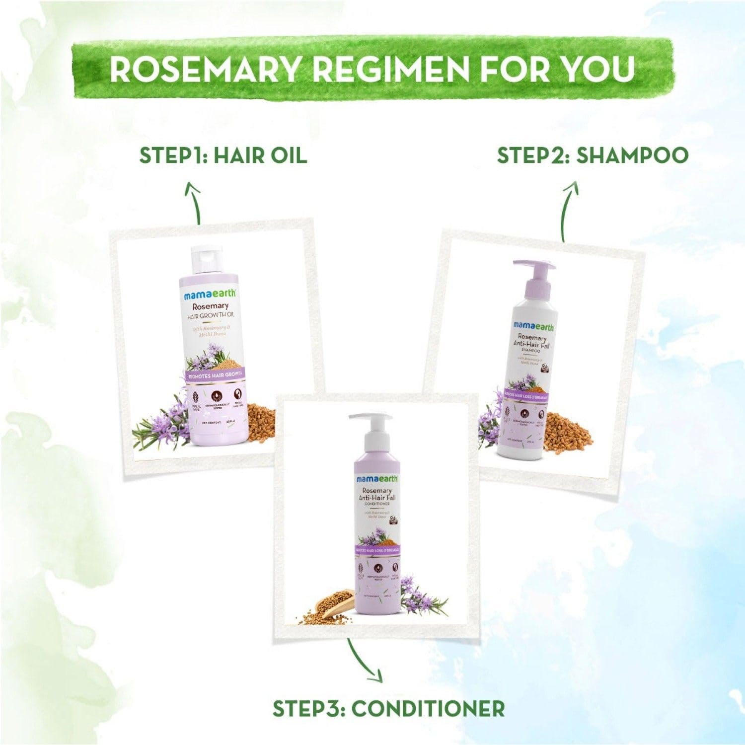 Mamaearth Rosemary & Methi Dana Hair Oil 200ml thumbnail