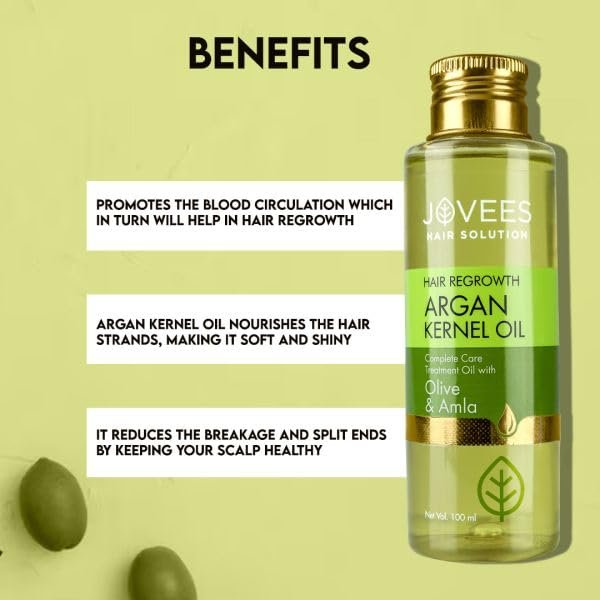 Jovees Herbal Kernel Oil For Breakage Control, Nourishing Shine, 100ml thumbnail