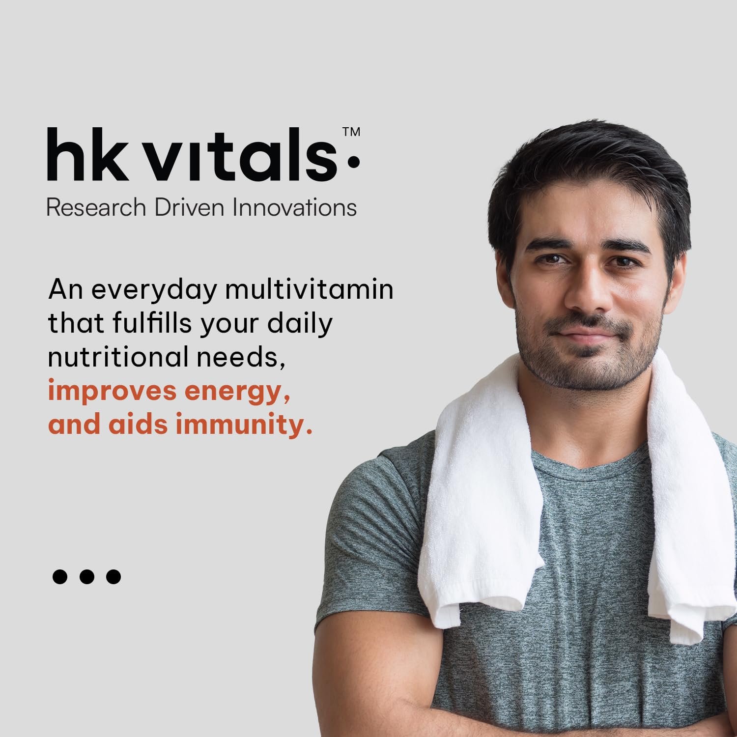 hk vitals Multivitamin, 60 Tablets With Zinc, Vitamins C & D3, Multiminerals & Ginseng Extract thumbnail